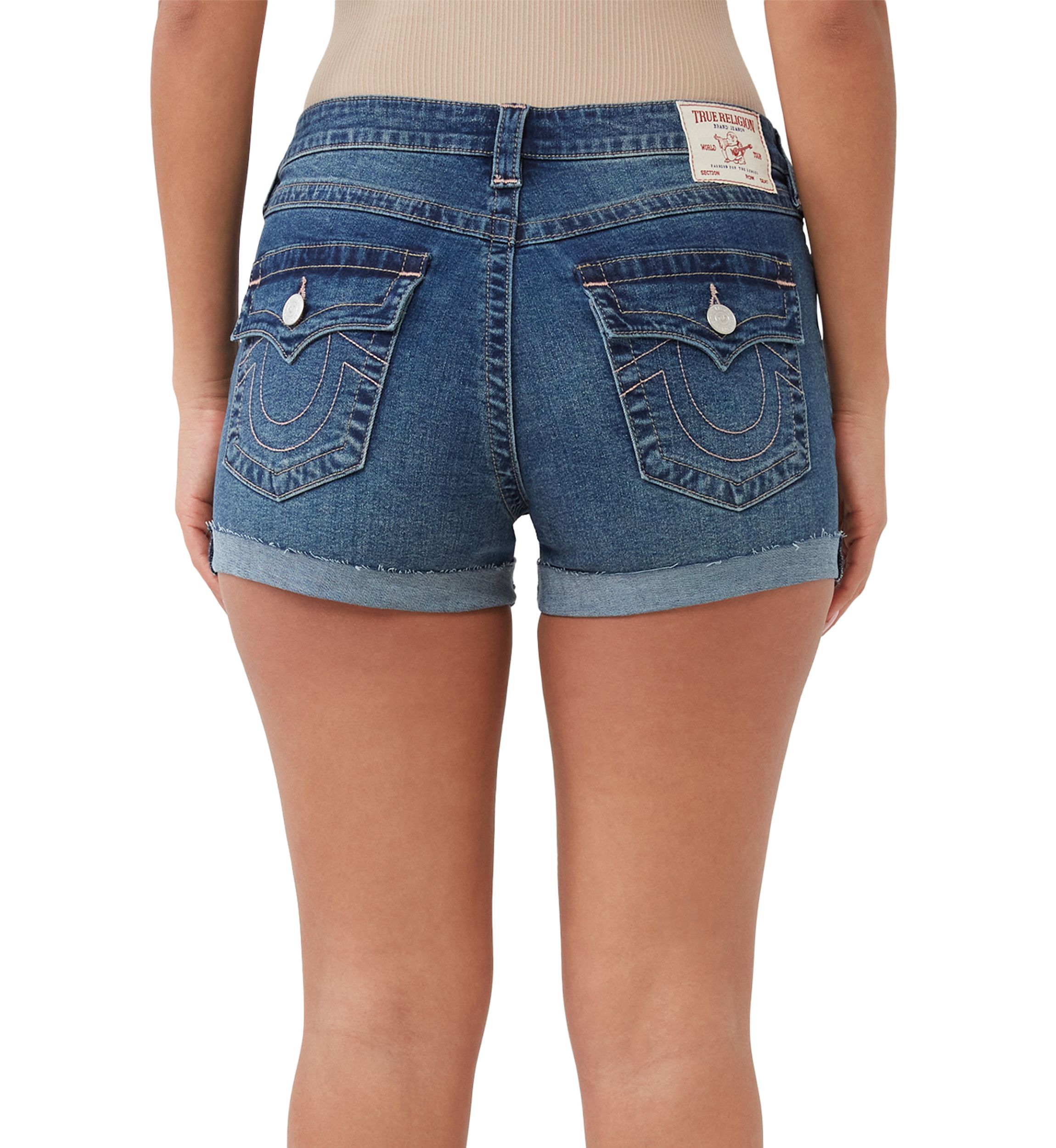 Womens Jenny Fit Curvy Rolled Hem Shorts