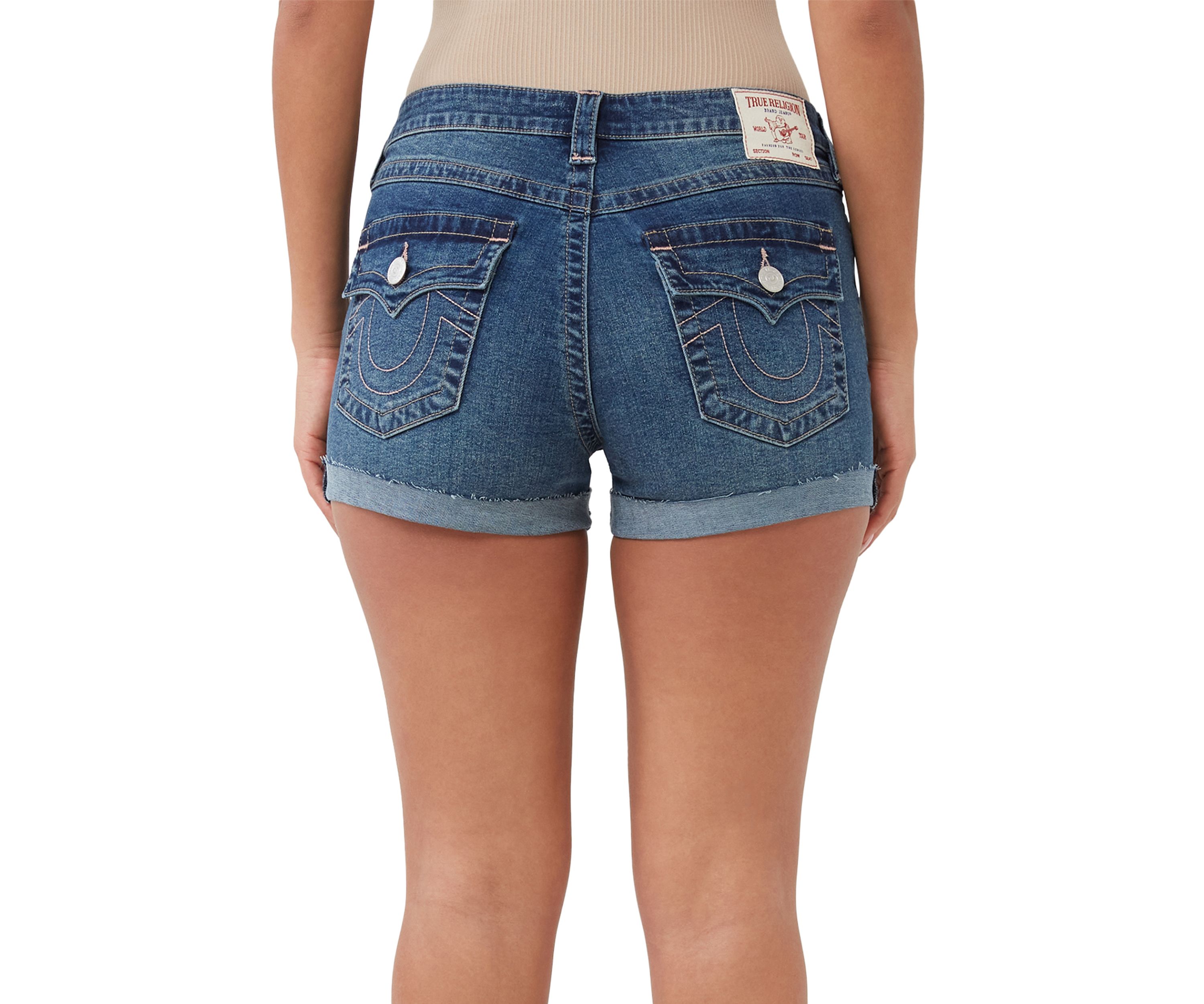 Womens Jenny Fit Curvy Rolled Hem Shorts