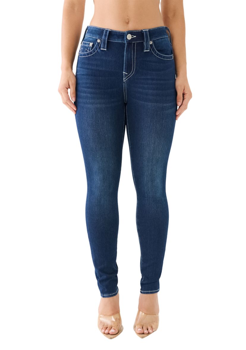 Womens Jennie Curvy Skiiny Indigo Super Stretch Jeans