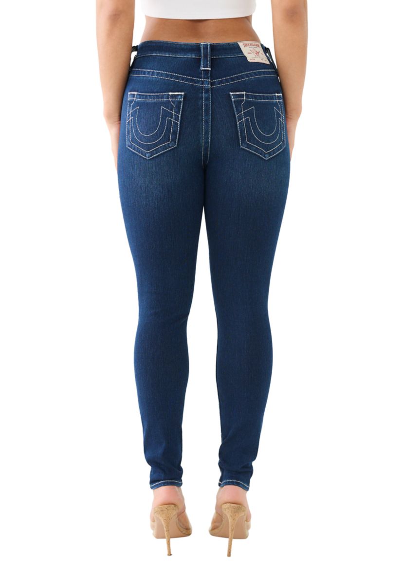 Womens Jennie Curvy Skiiny Indigo Super Stretch Jeans