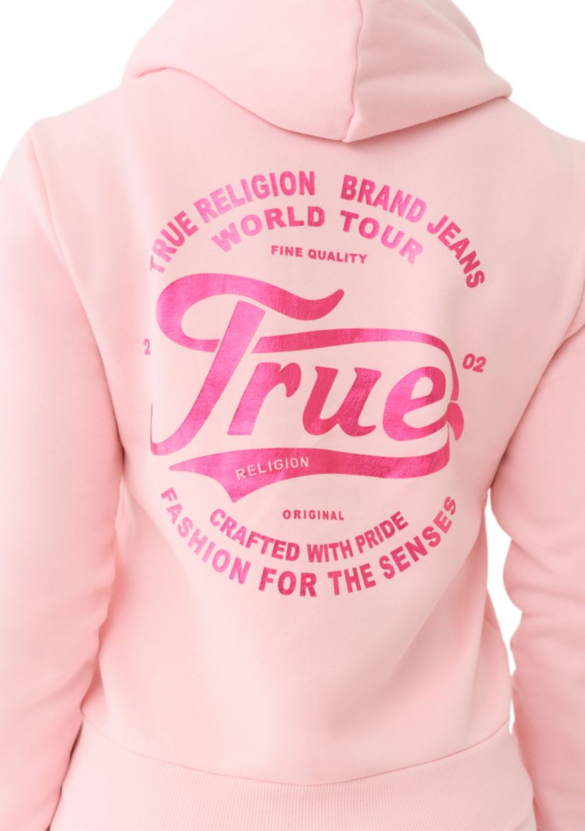 Womens Classic Zip Hoodie with Foil Logo