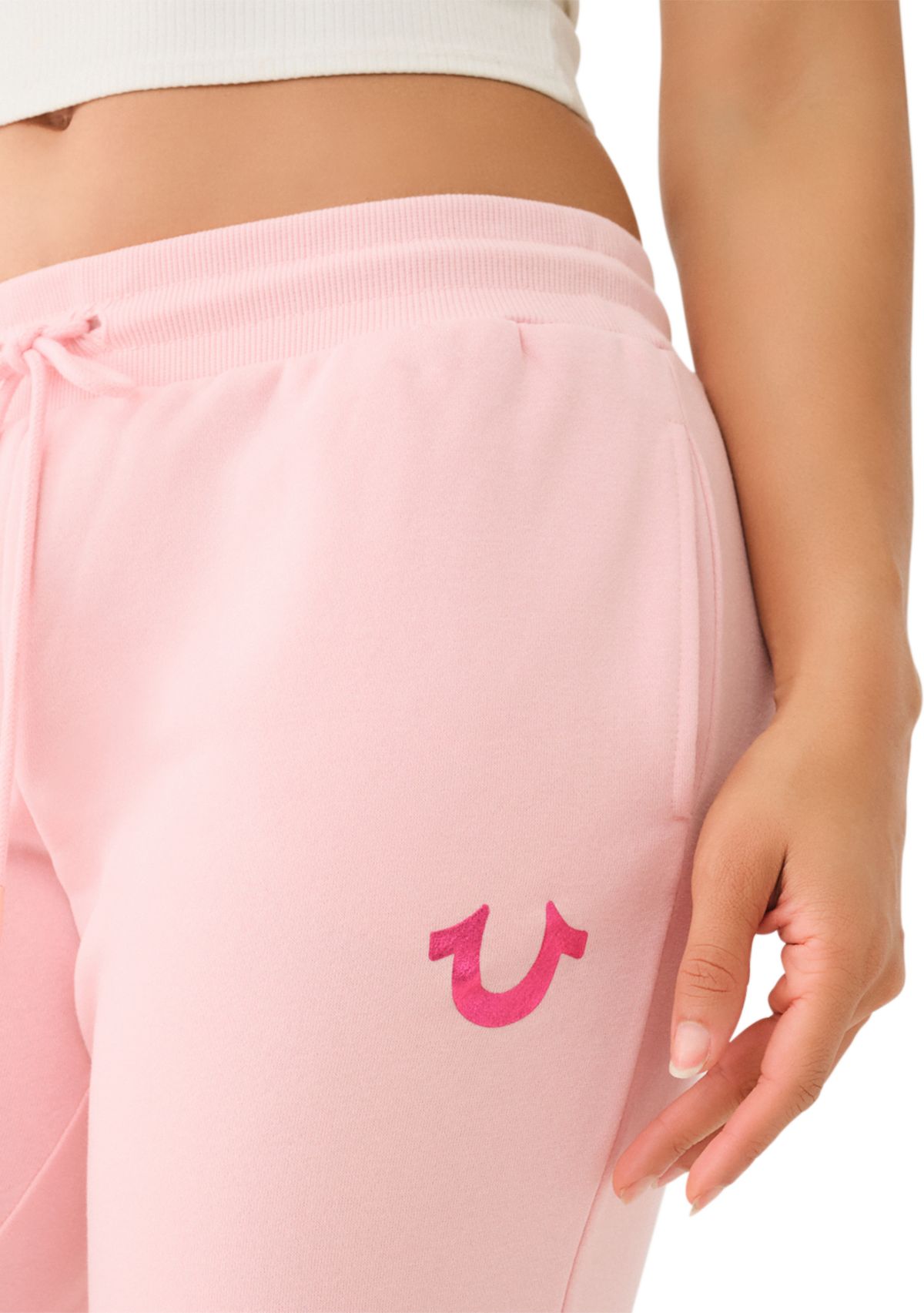 Womens Classic Jogger Pants with Foil Logo