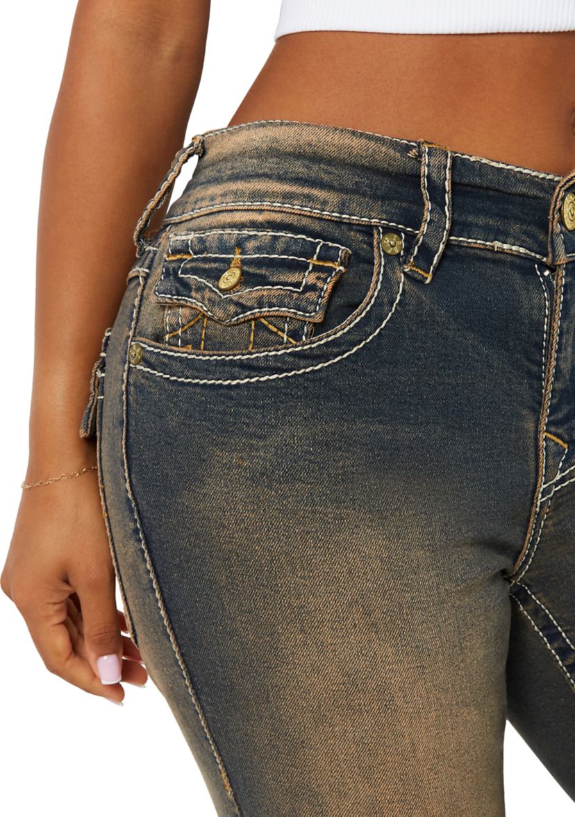 Womens Ricki Relaxed Straight Denim Jeans