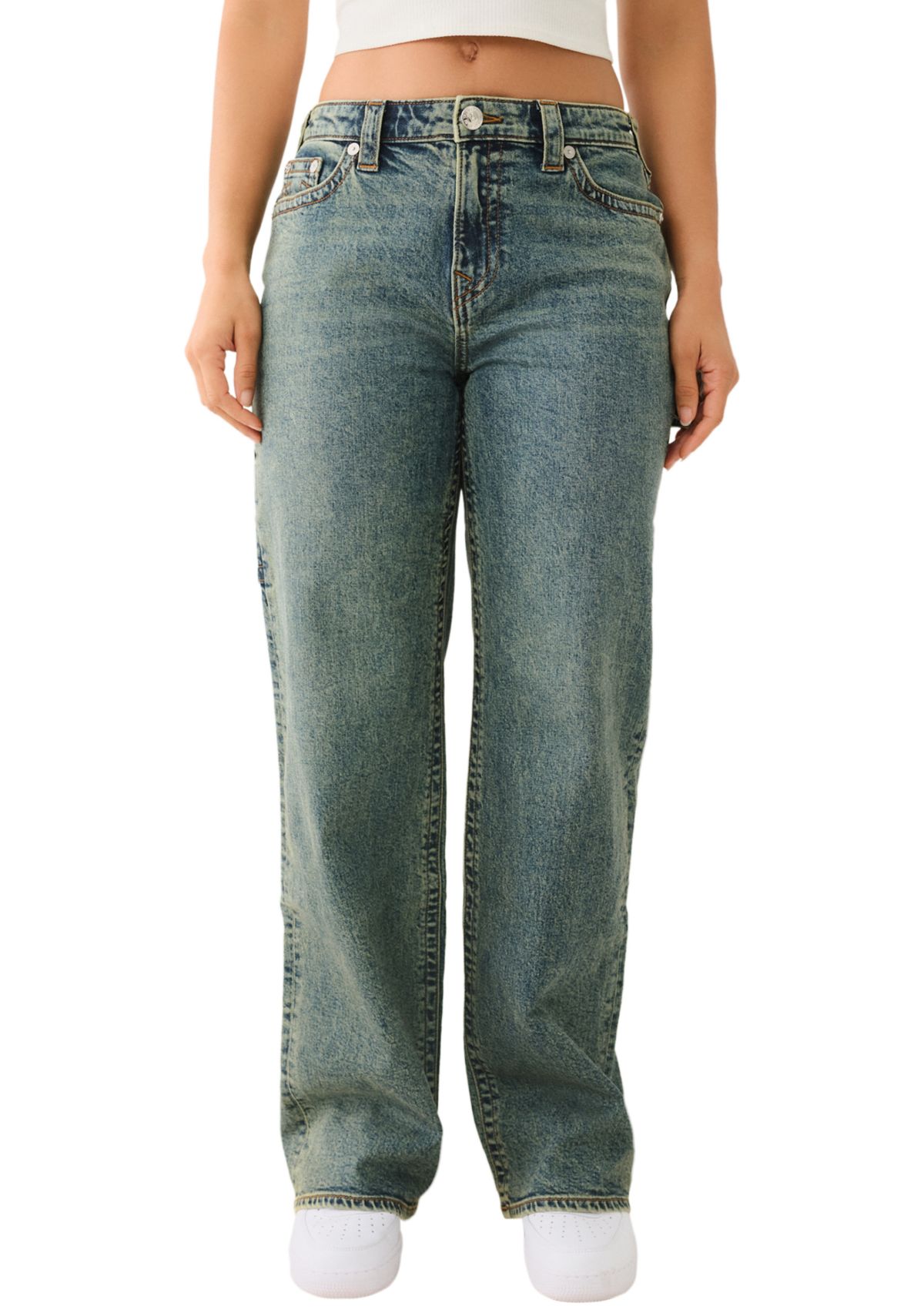 Womens Leila Wide Leg Carpenter Jeans