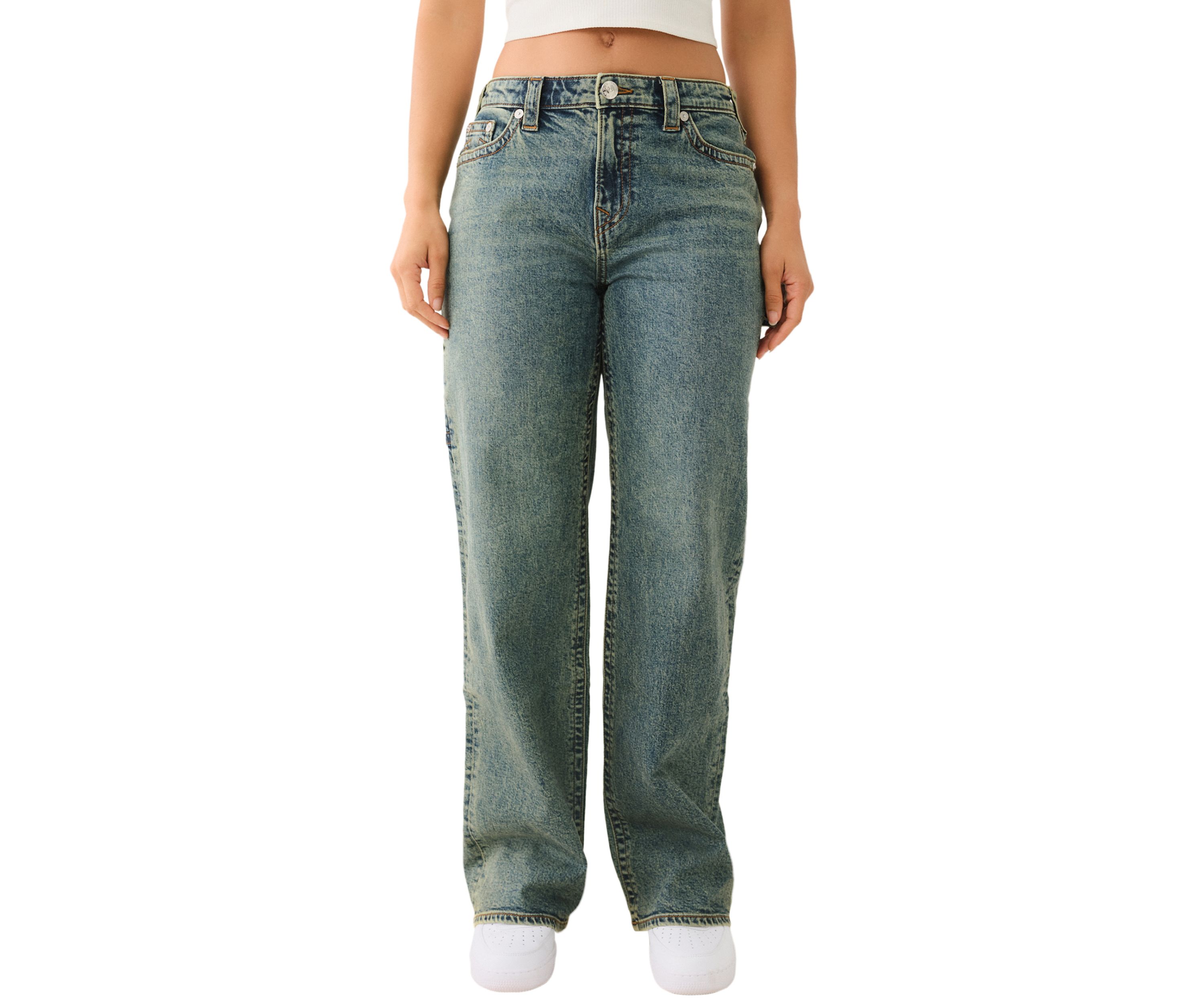 Womens Leila Wide Leg Carpenter Jeans
