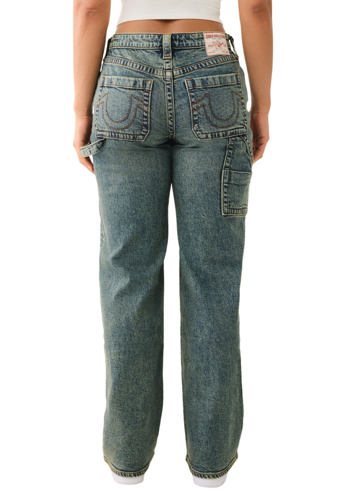 Womens Leila Wide Leg Carpenter Jeans