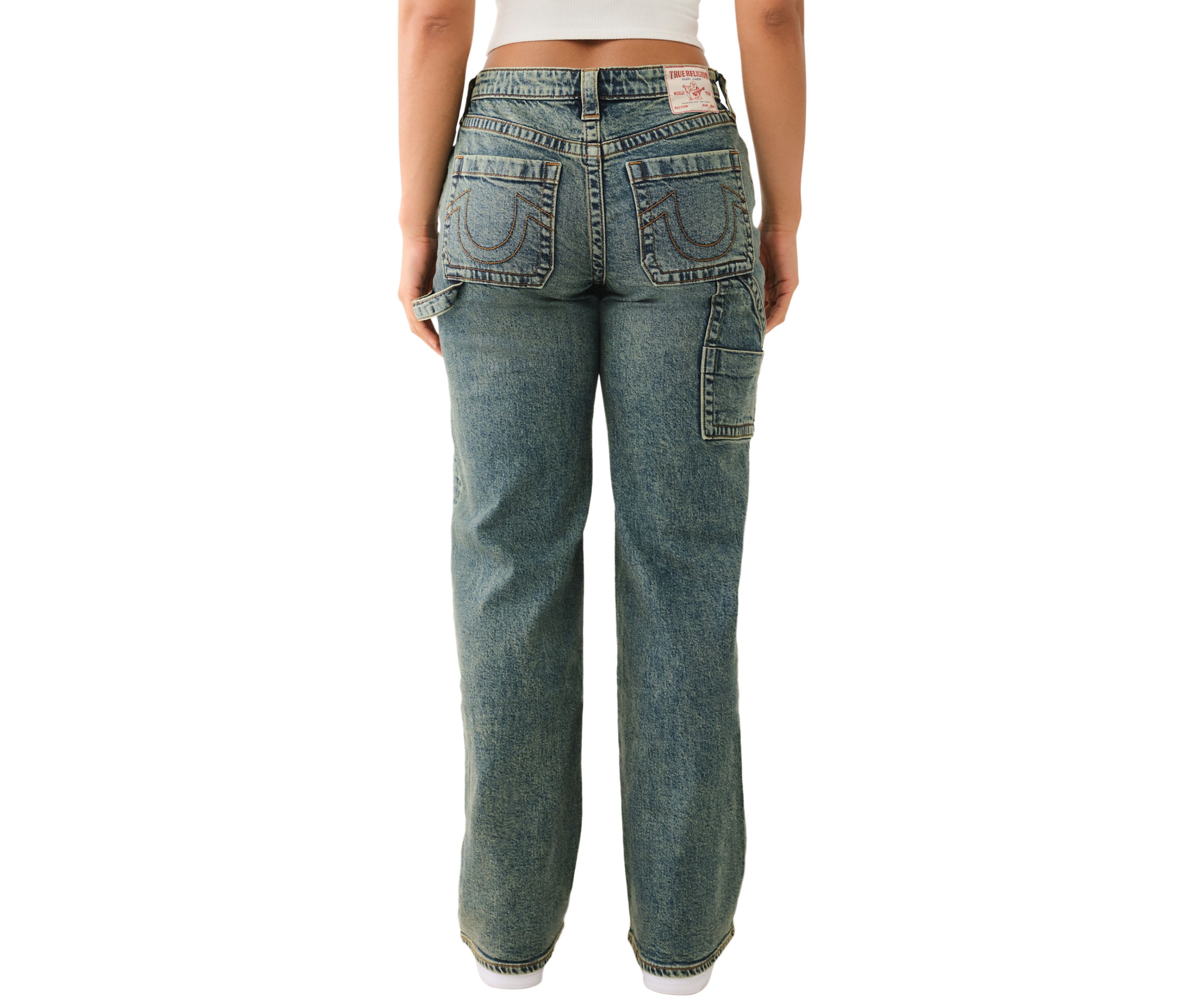 Womens Leila Wide Leg Carpenter Jeans
