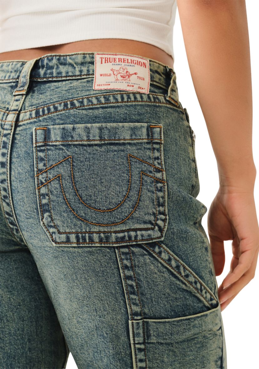 Womens Leila Wide Leg Carpenter Jeans