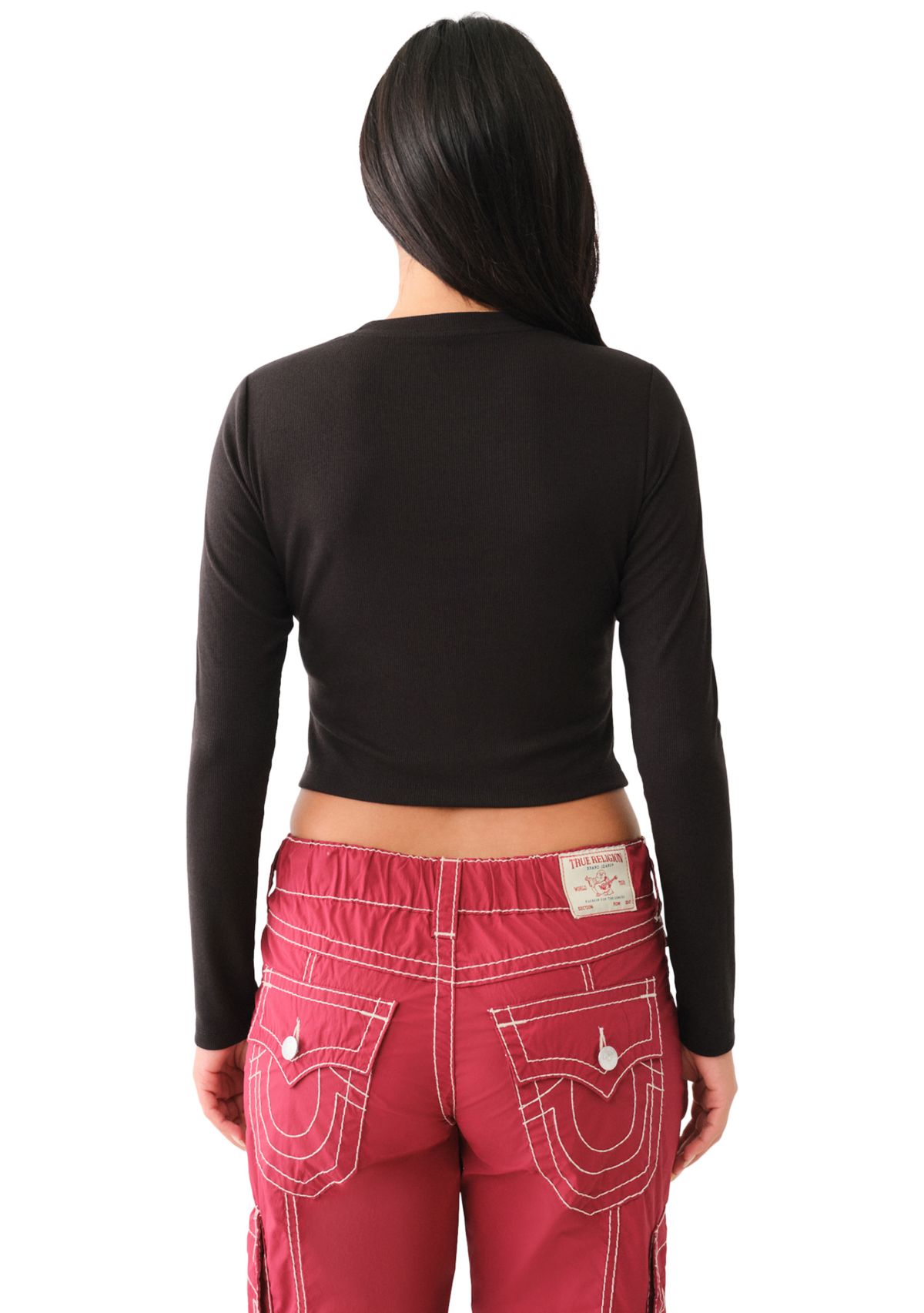 Womens Long Sleeve Logo Baby T-Shirt