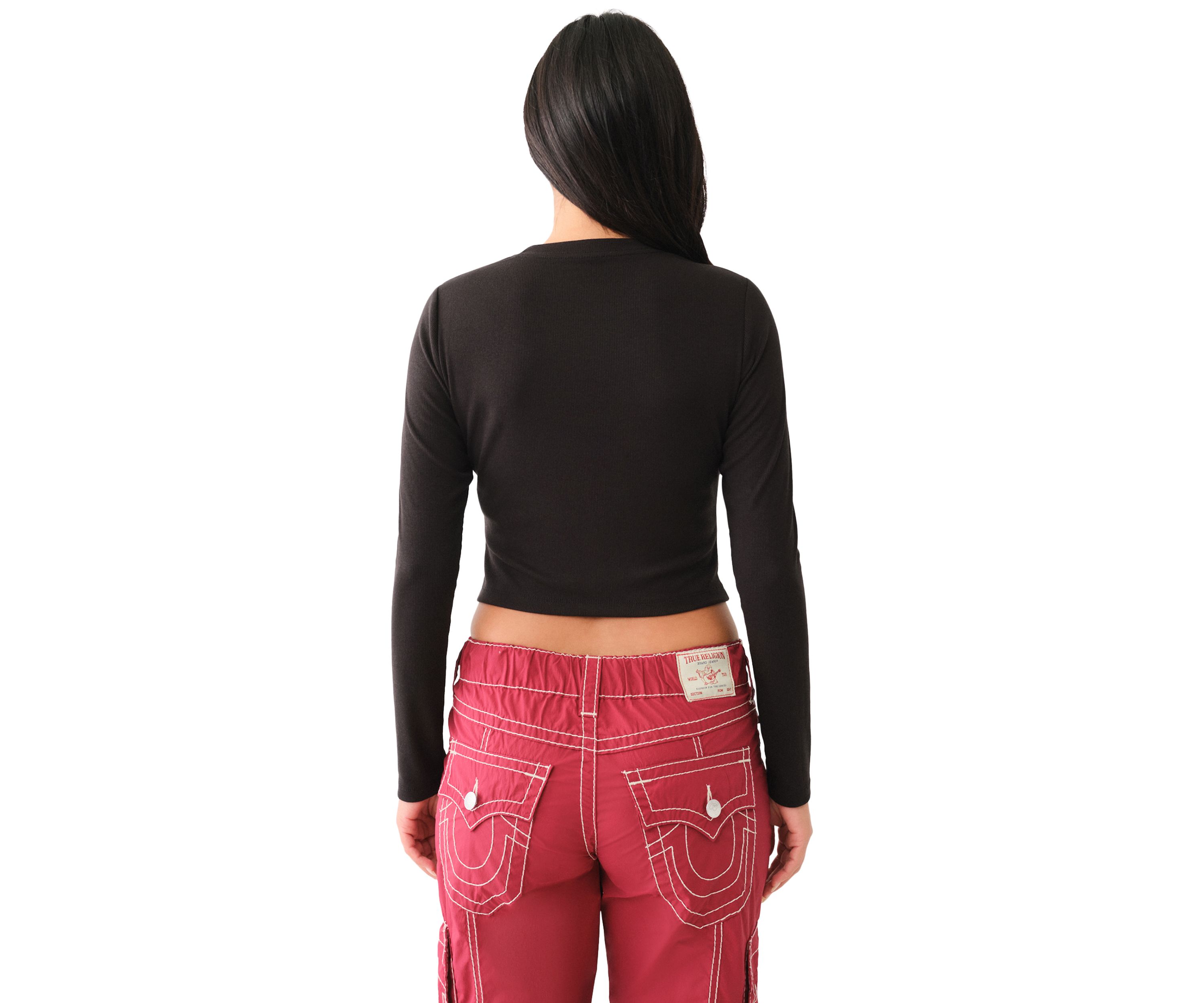 Womens Long Sleeve Logo Baby T-Shirt