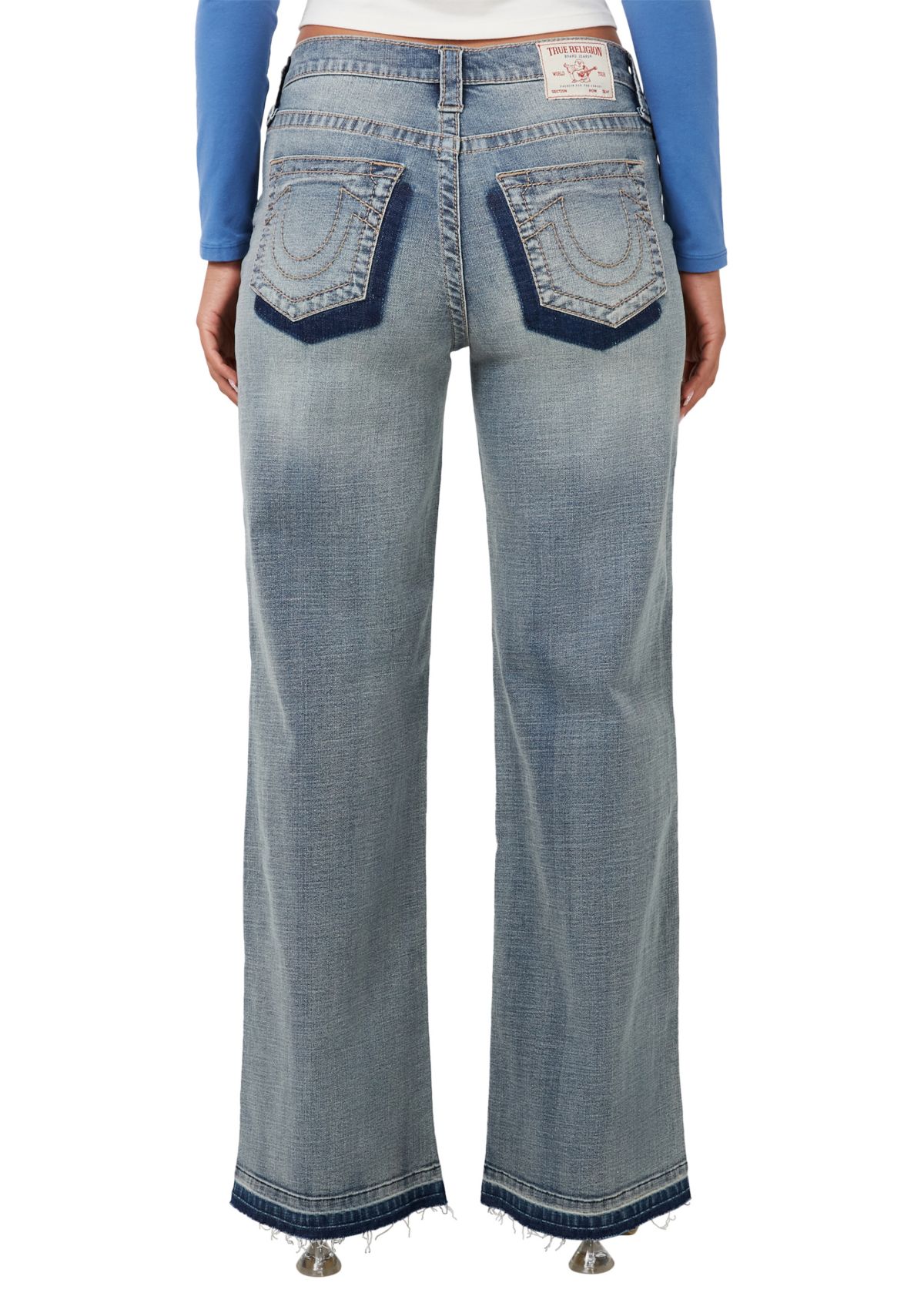 Leila Wider Leg Denim Jeans 