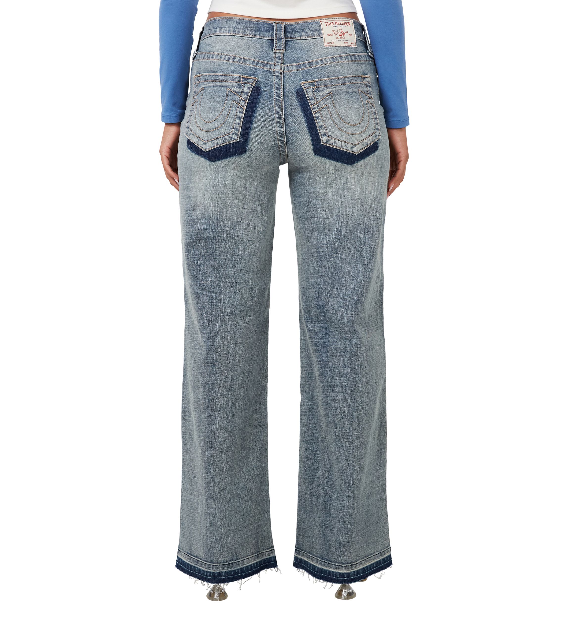 Leila Wider Leg Denim Jeans 