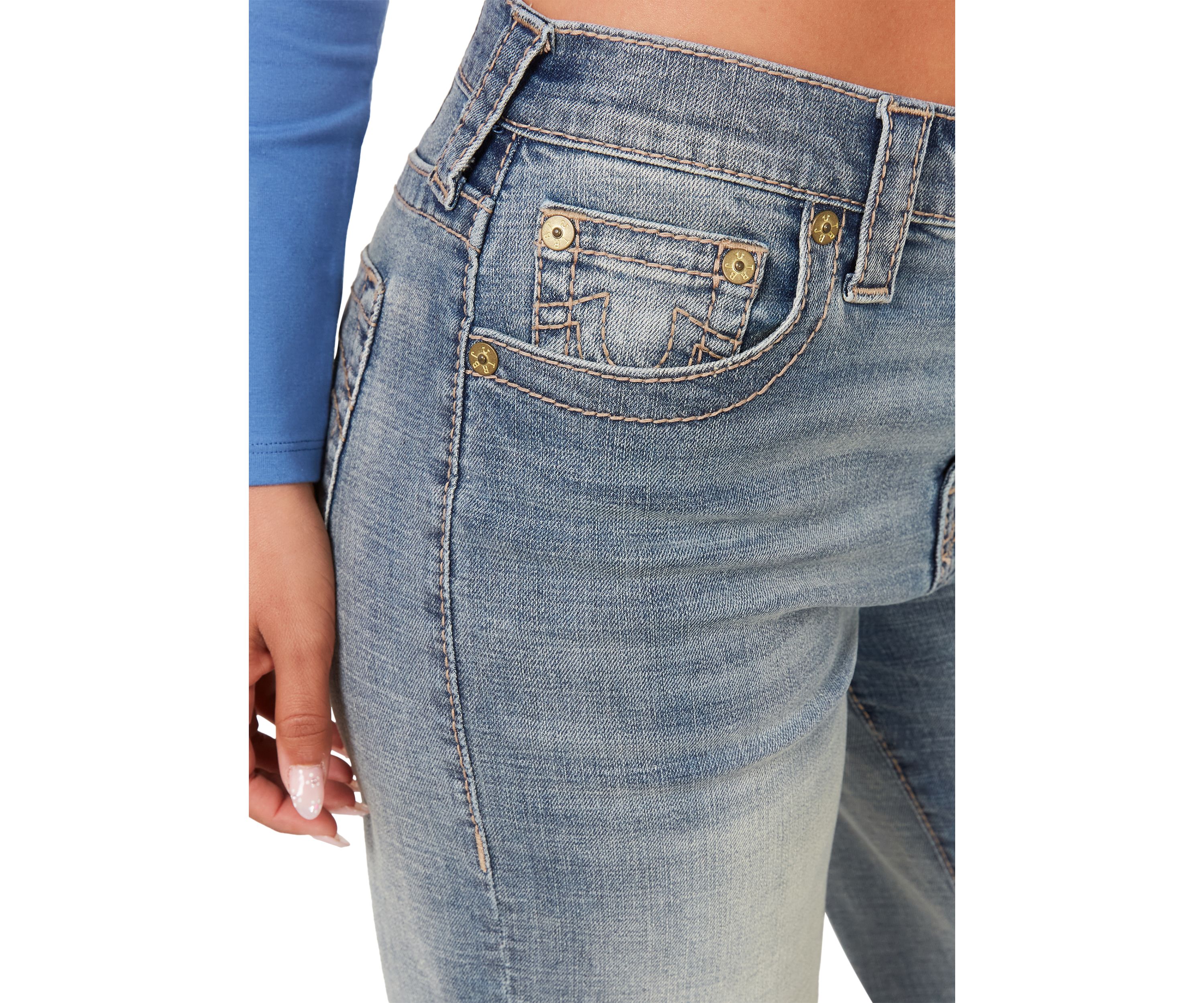 Leila Wider Leg Denim Jeans 