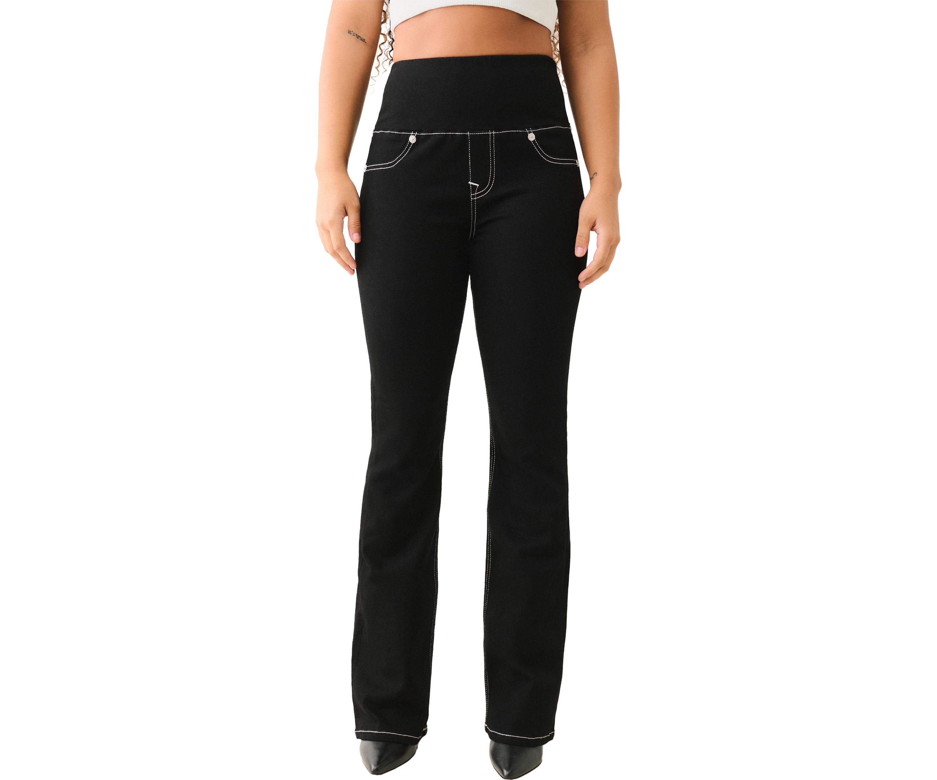 Womens Becca Bootcut Pull On Denim Jeans