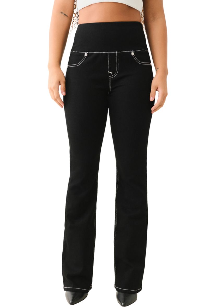 Womens Becca Bootcut Pull On Denim Jeans