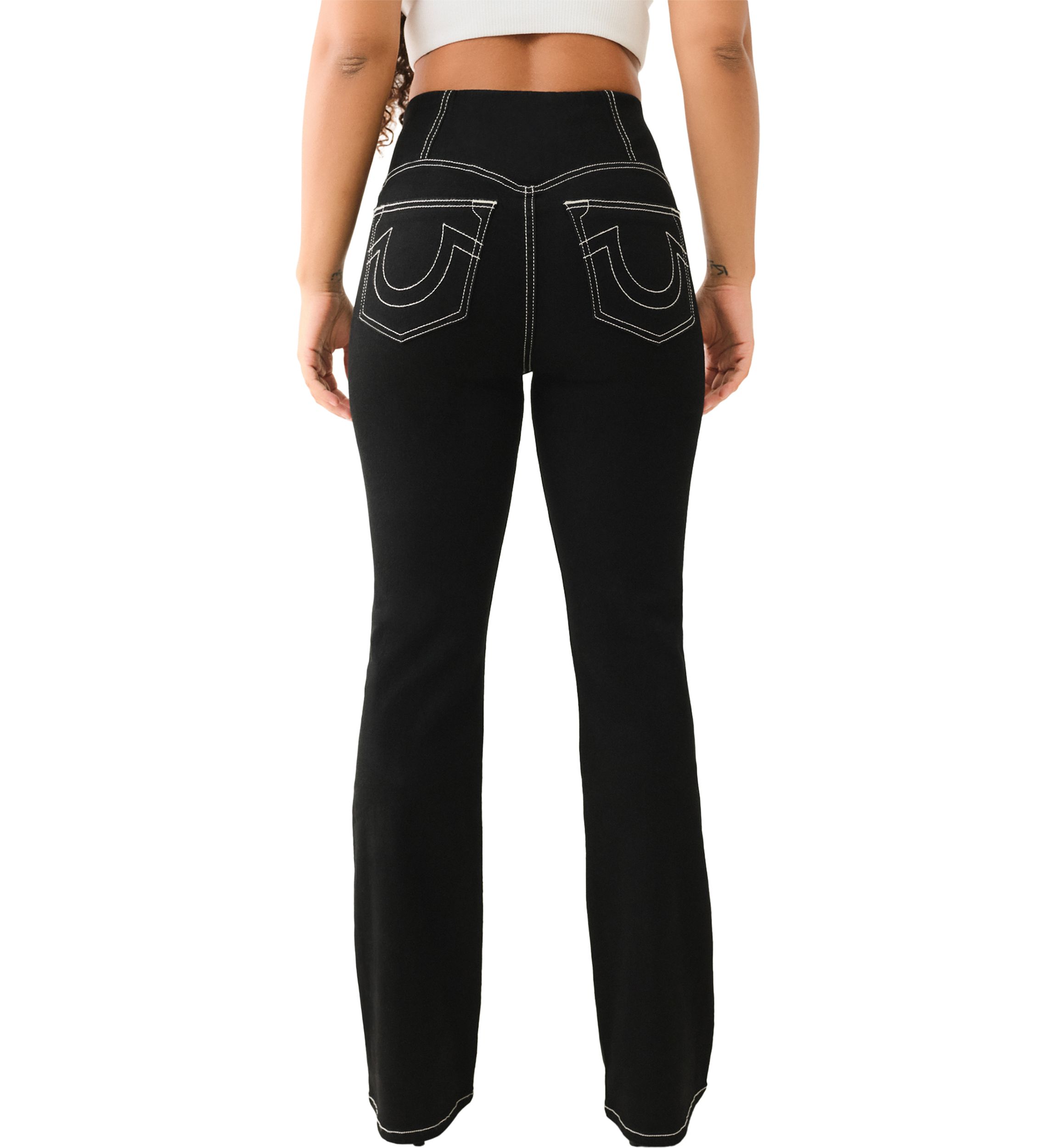 Womens Becca Bootcut Pull On Denim Jeans