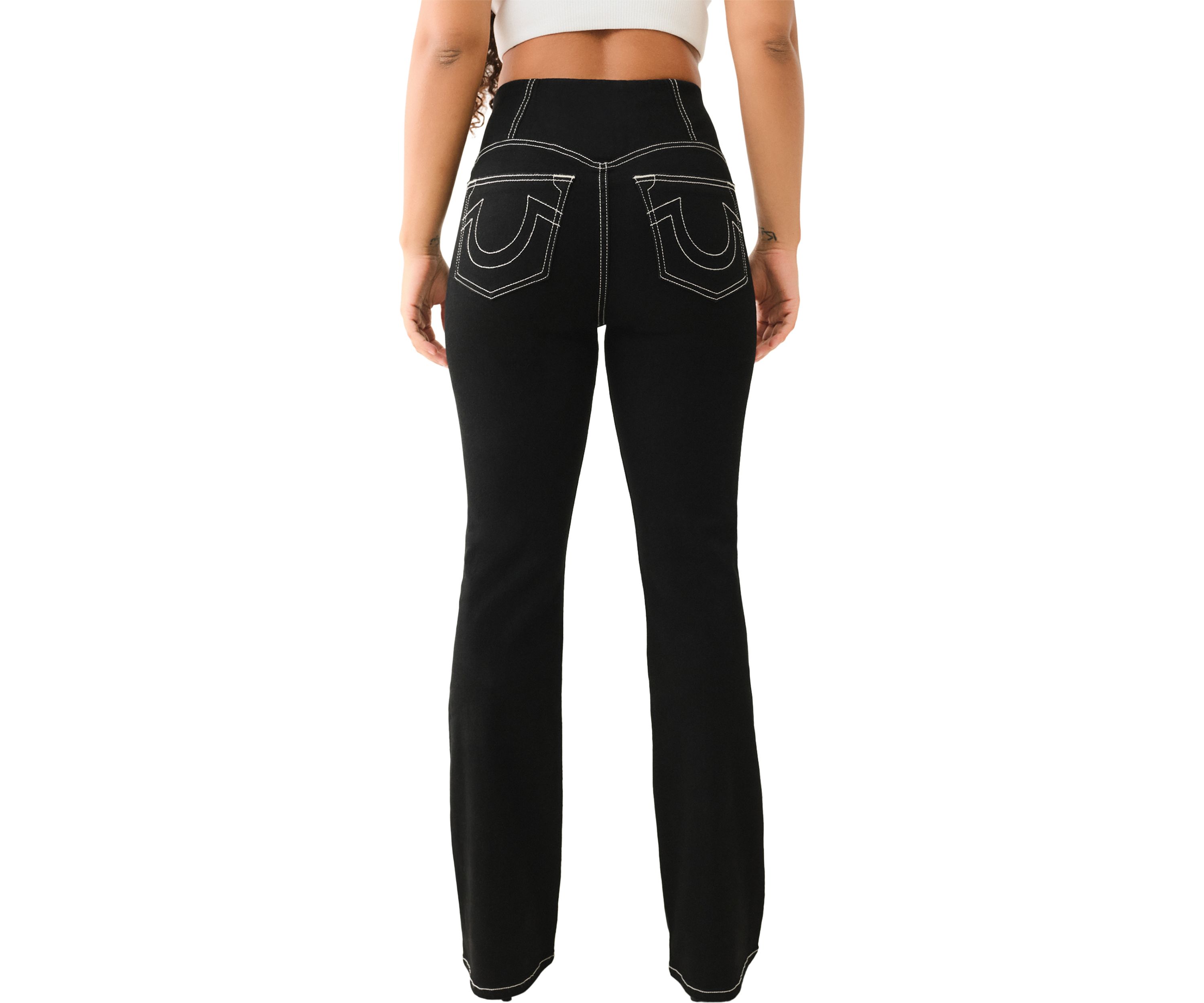 Womens Becca Bootcut Pull On Denim Jeans