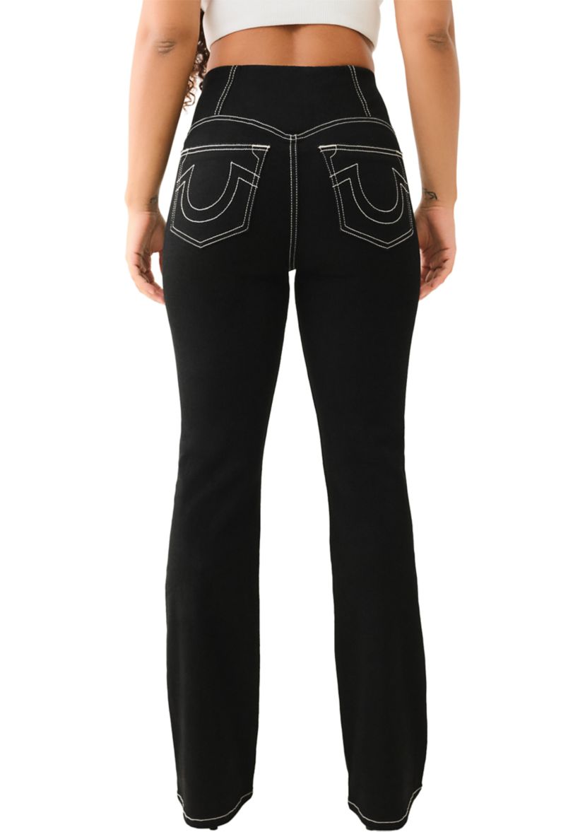 Womens Becca Bootcut Pull On Denim Jeans