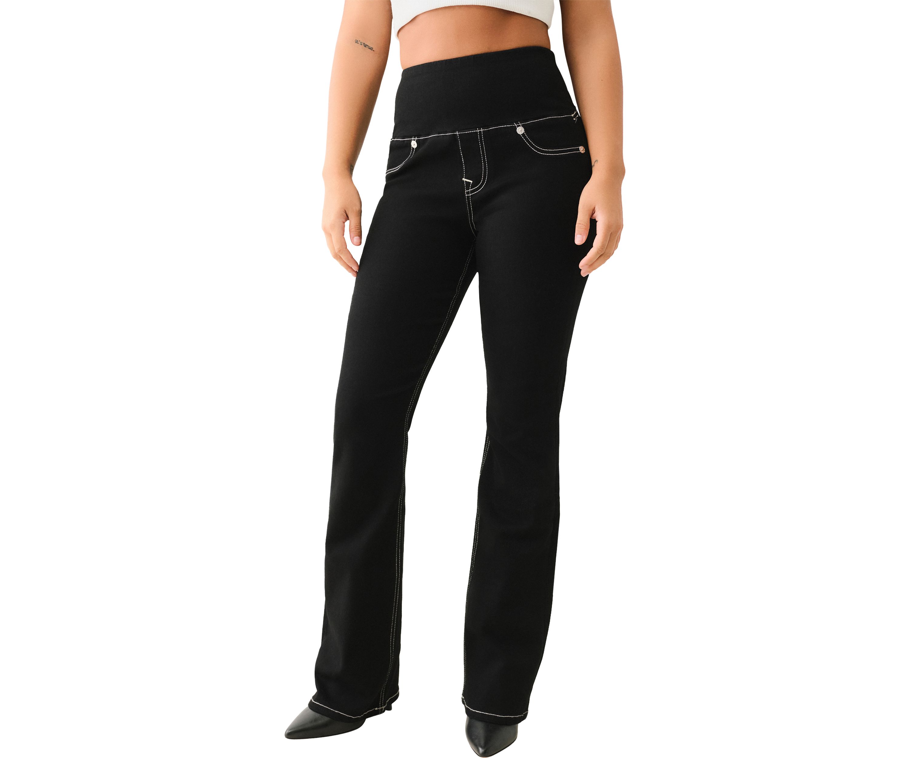 Womens Becca Bootcut Pull On Denim Jeans