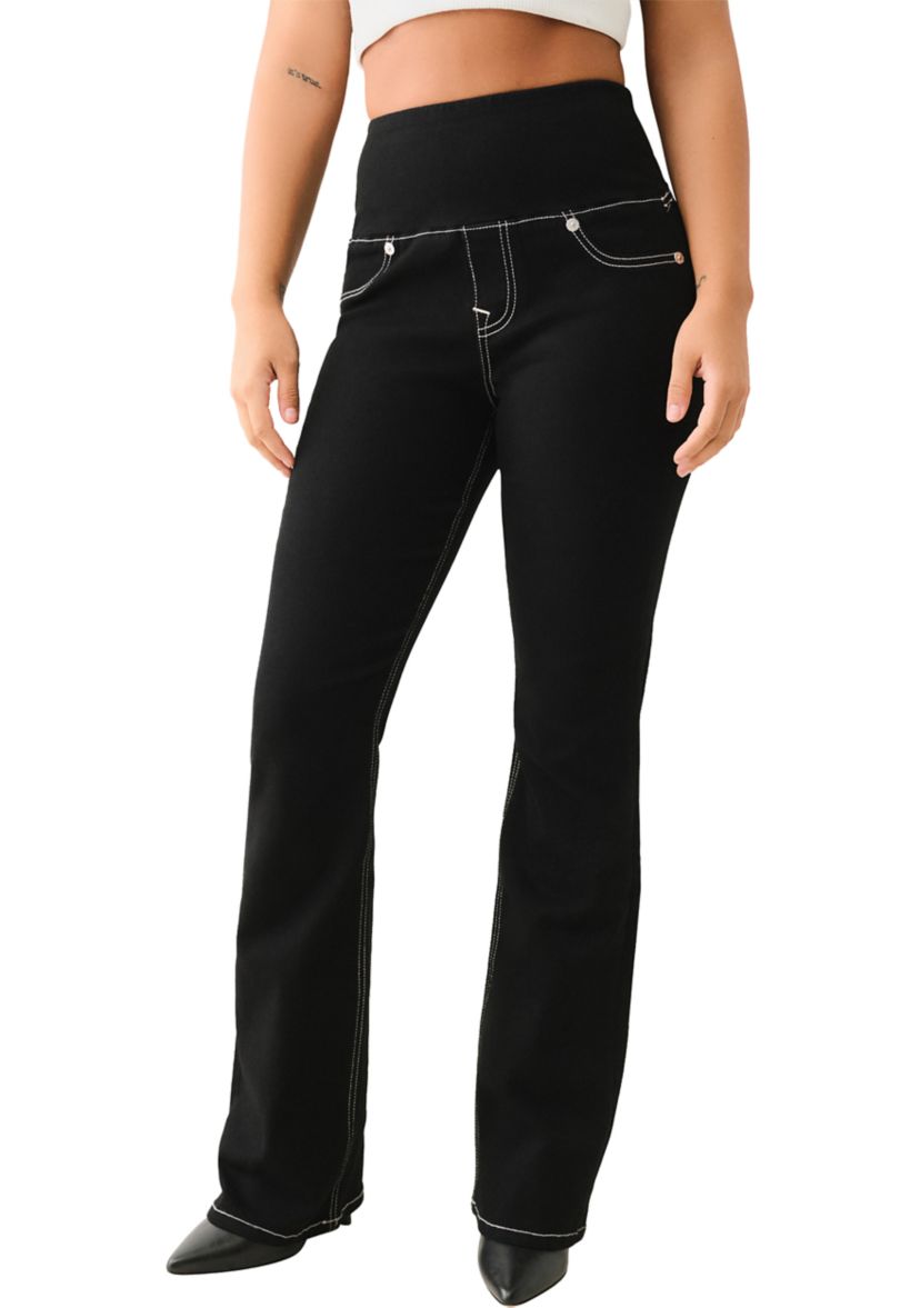 Womens Becca Bootcut Pull On Denim Jeans