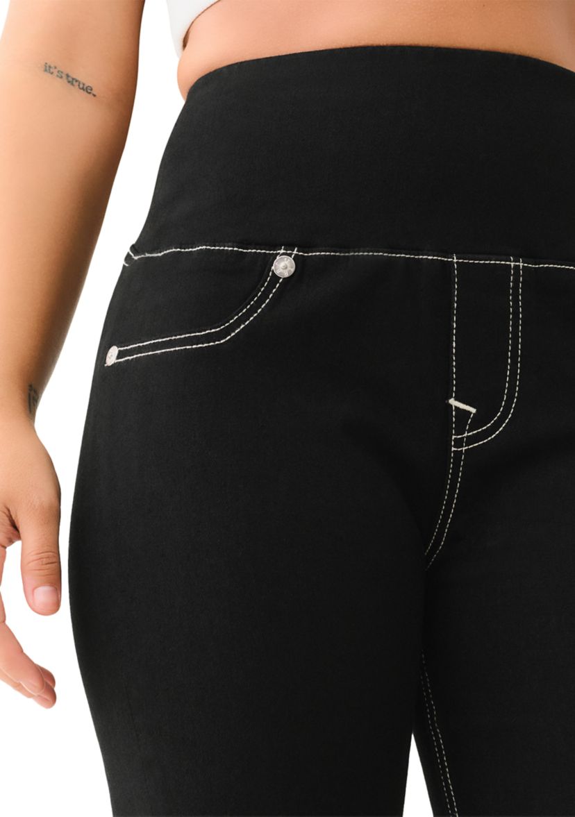 Womens Becca Bootcut Pull On Denim Jeans