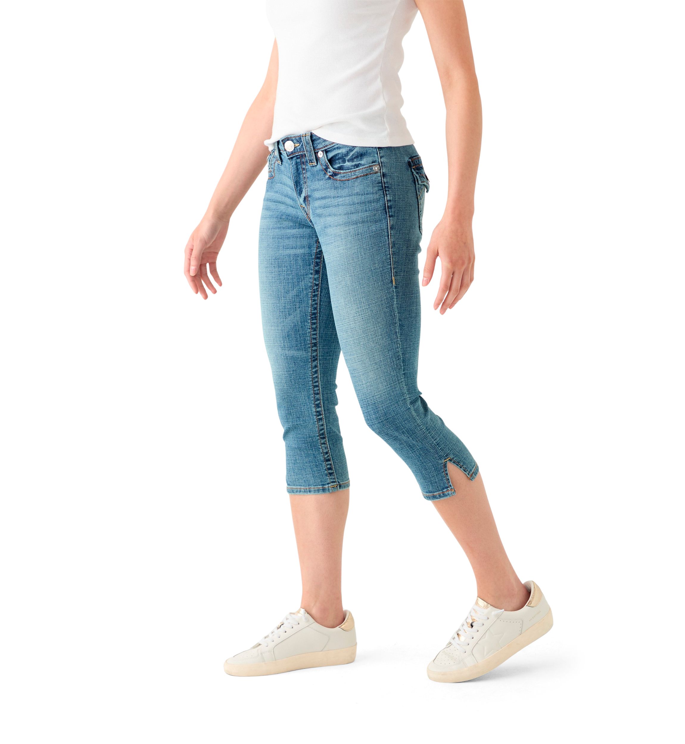 Jennie Curvy Flp Capri Jeans