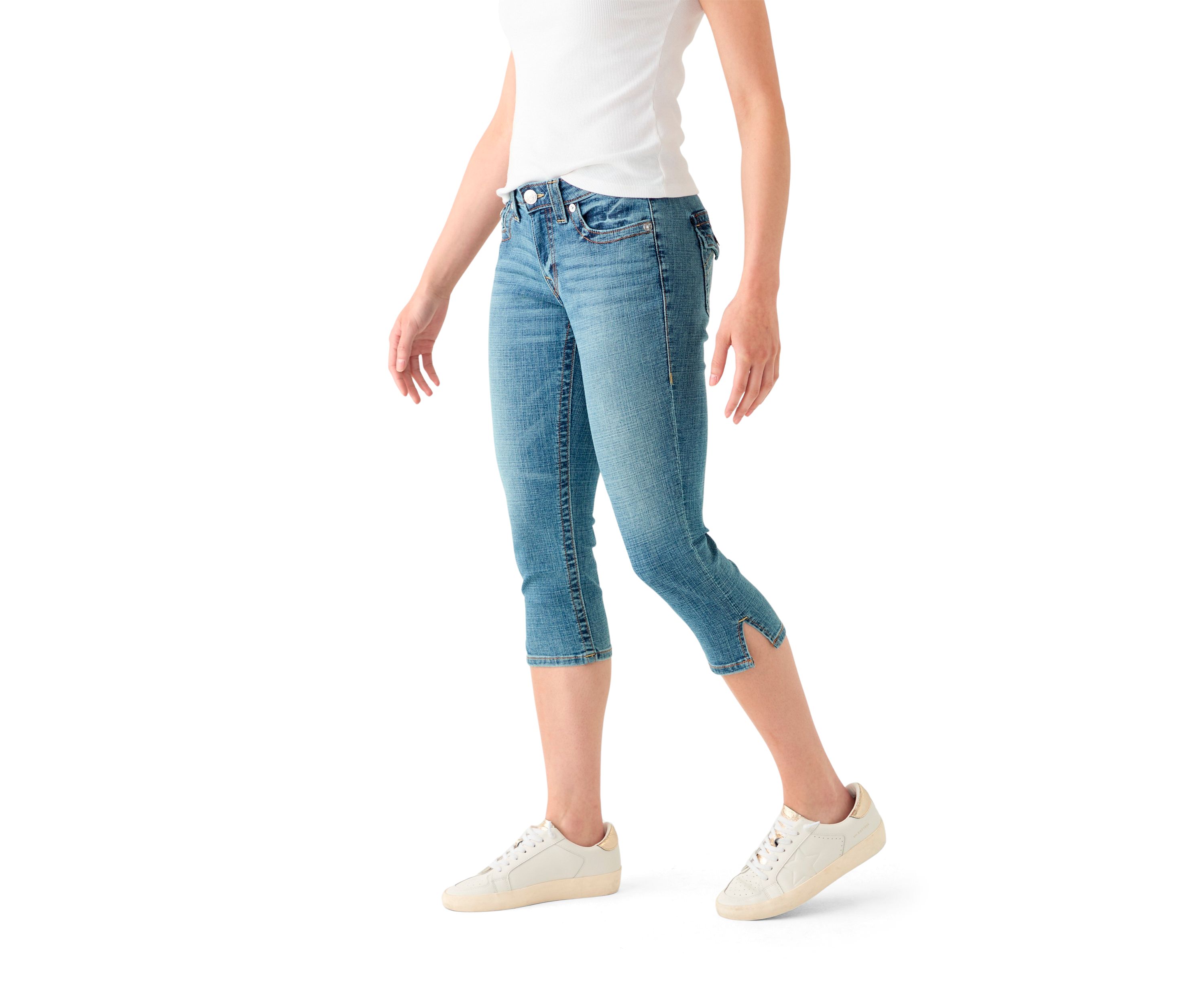 Jennie Curvy Flp Capri Jeans