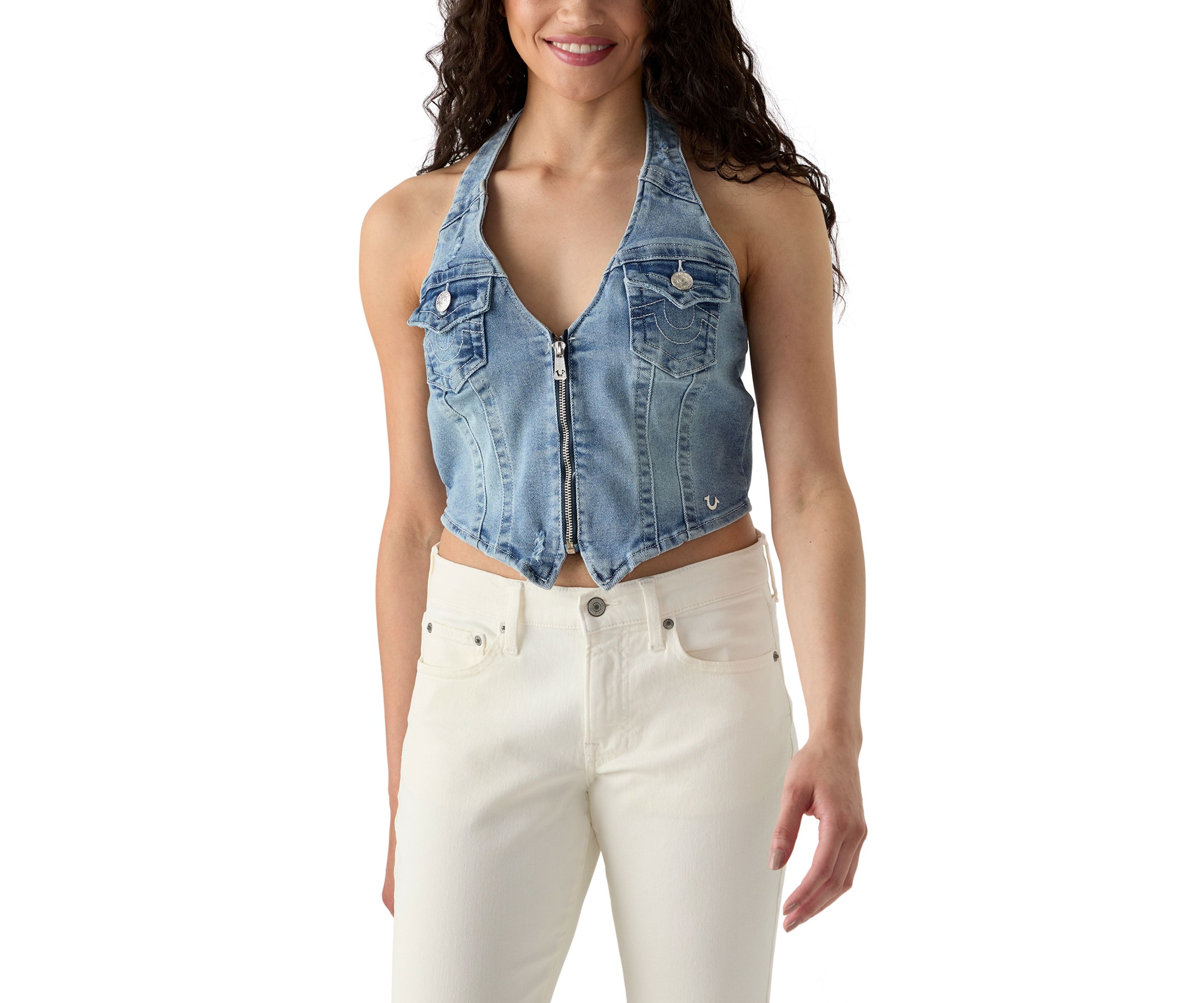 Womens Denim Vest
