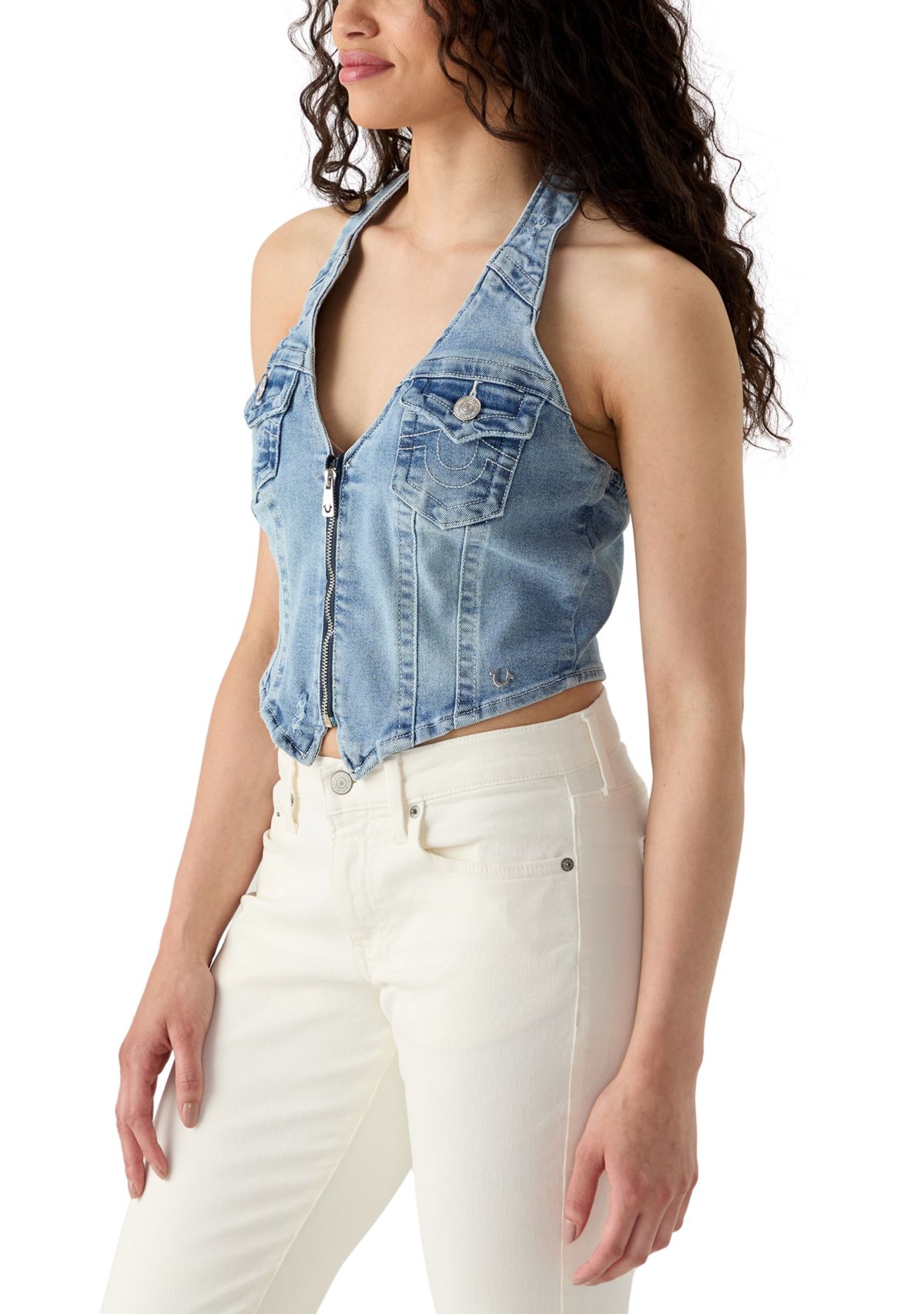 Womens Denim Vest