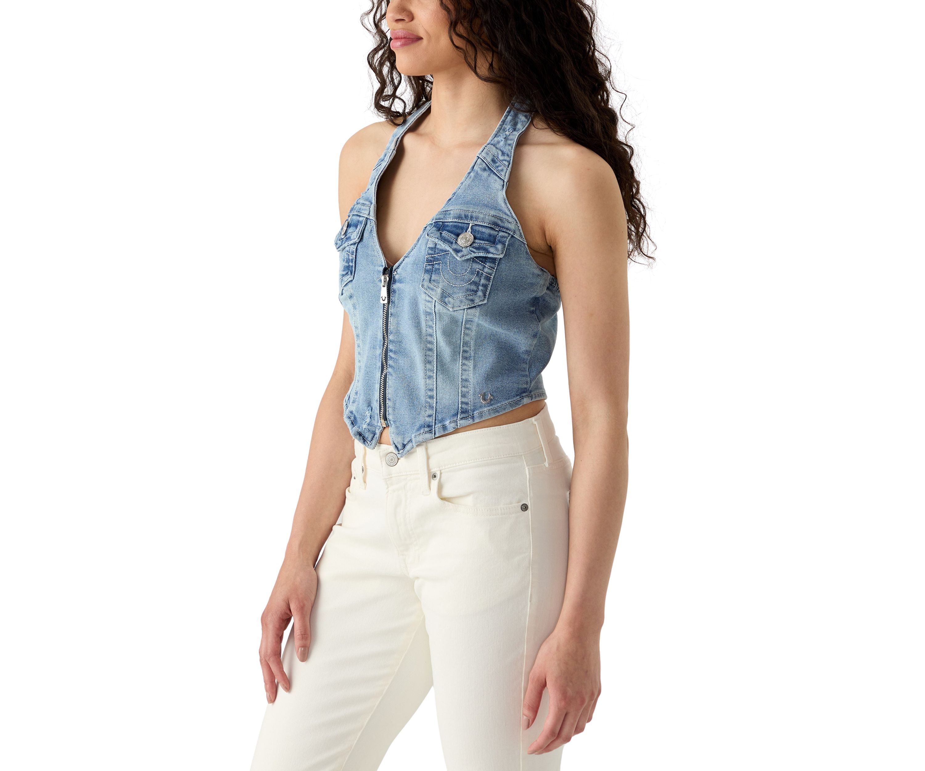Womens Denim Vest