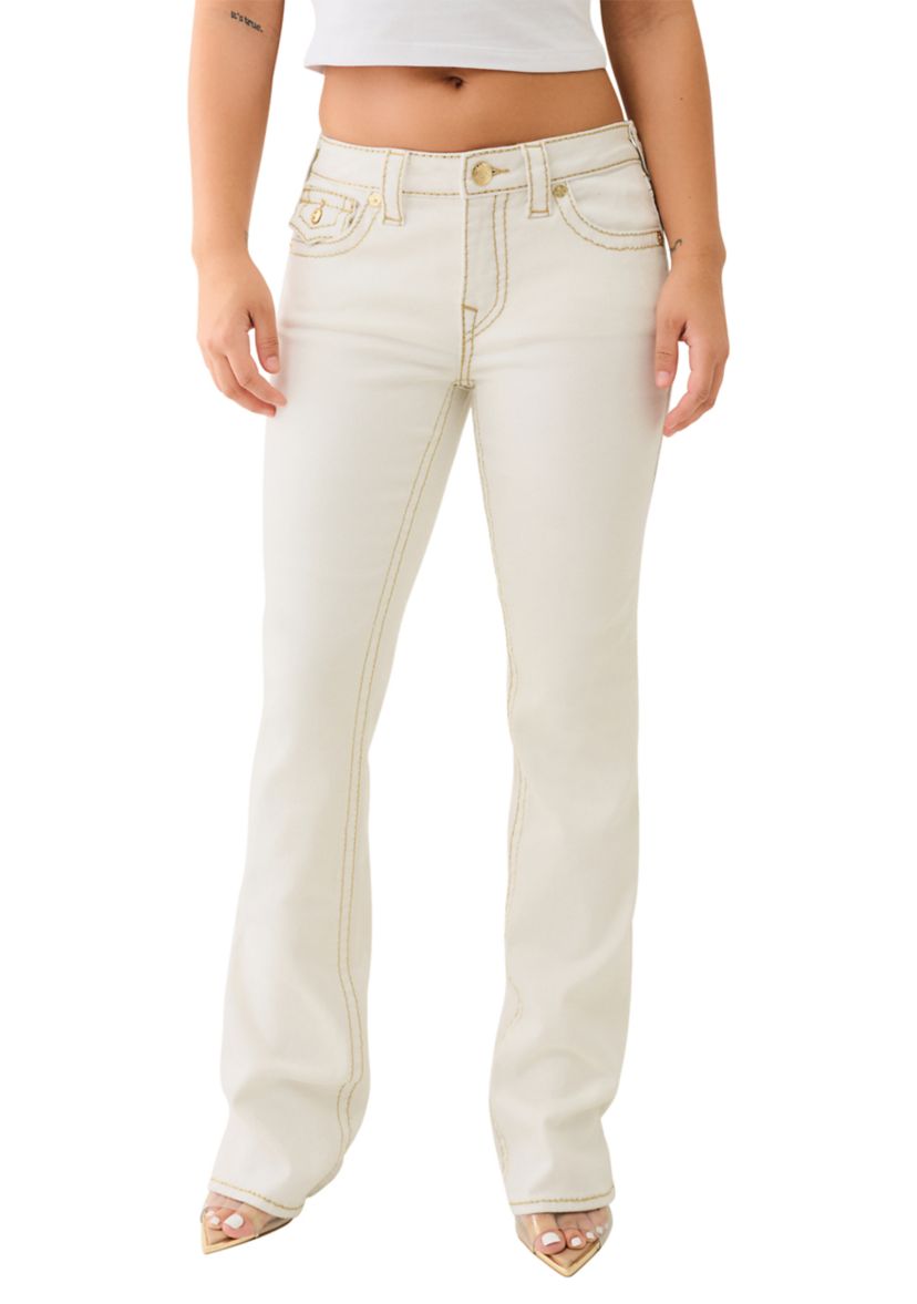 Womens Becca Bootcut Jeans with Lurex Stitch