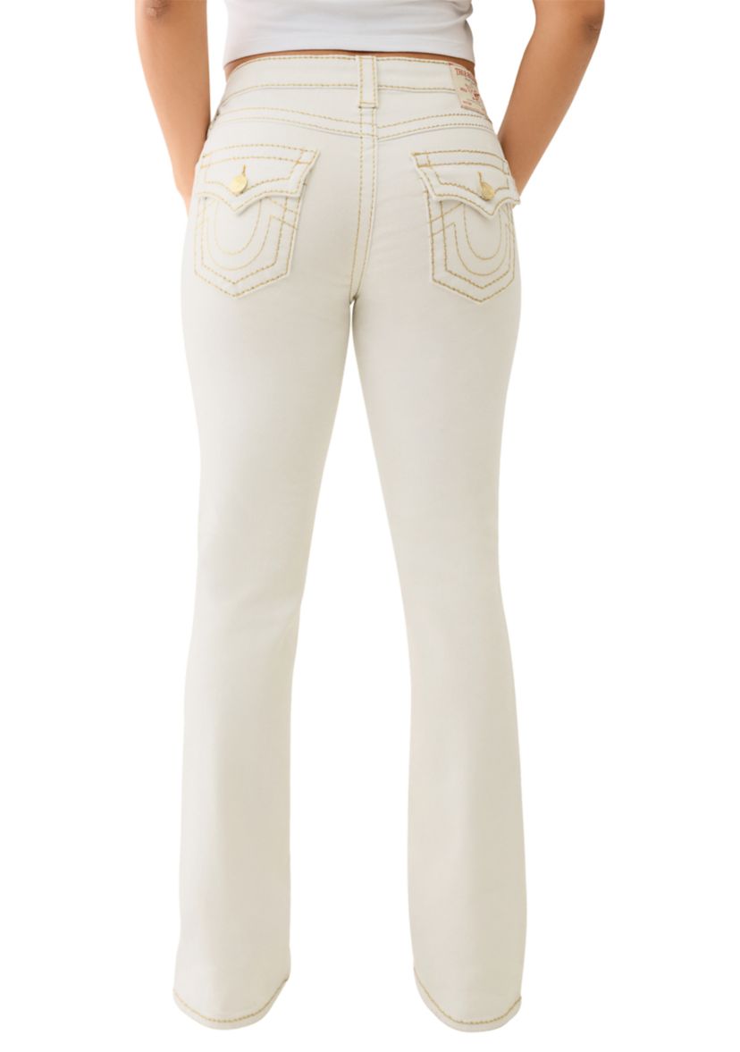 Womens Becca Bootcut Jeans with Lurex Stitch