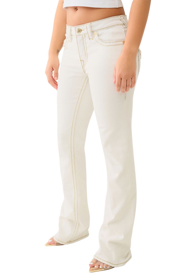Womens Becca Bootcut Jeans with Lurex Stitch