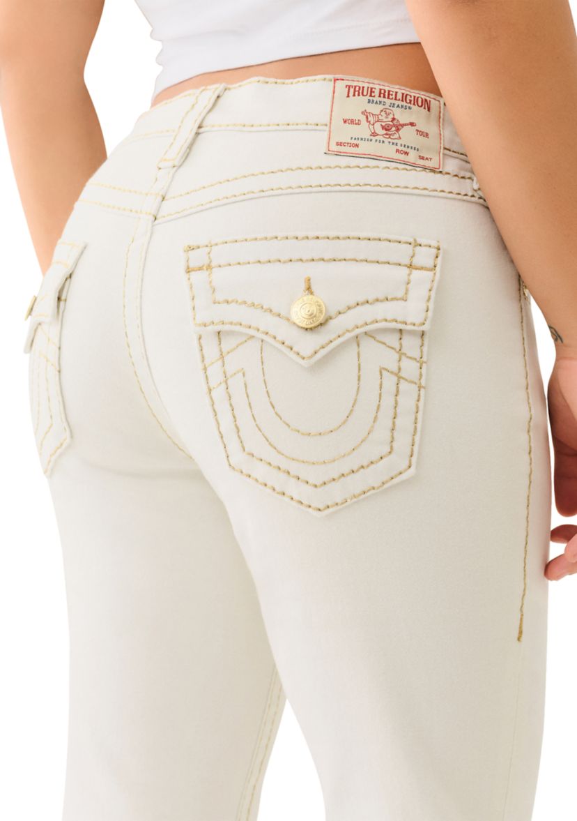 Womens Becca Bootcut Jeans with Lurex Stitch