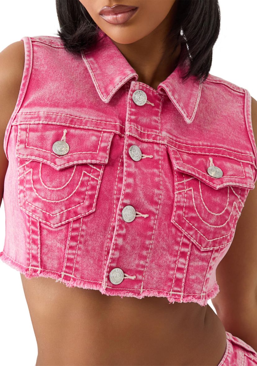 Cropped Big T Vest