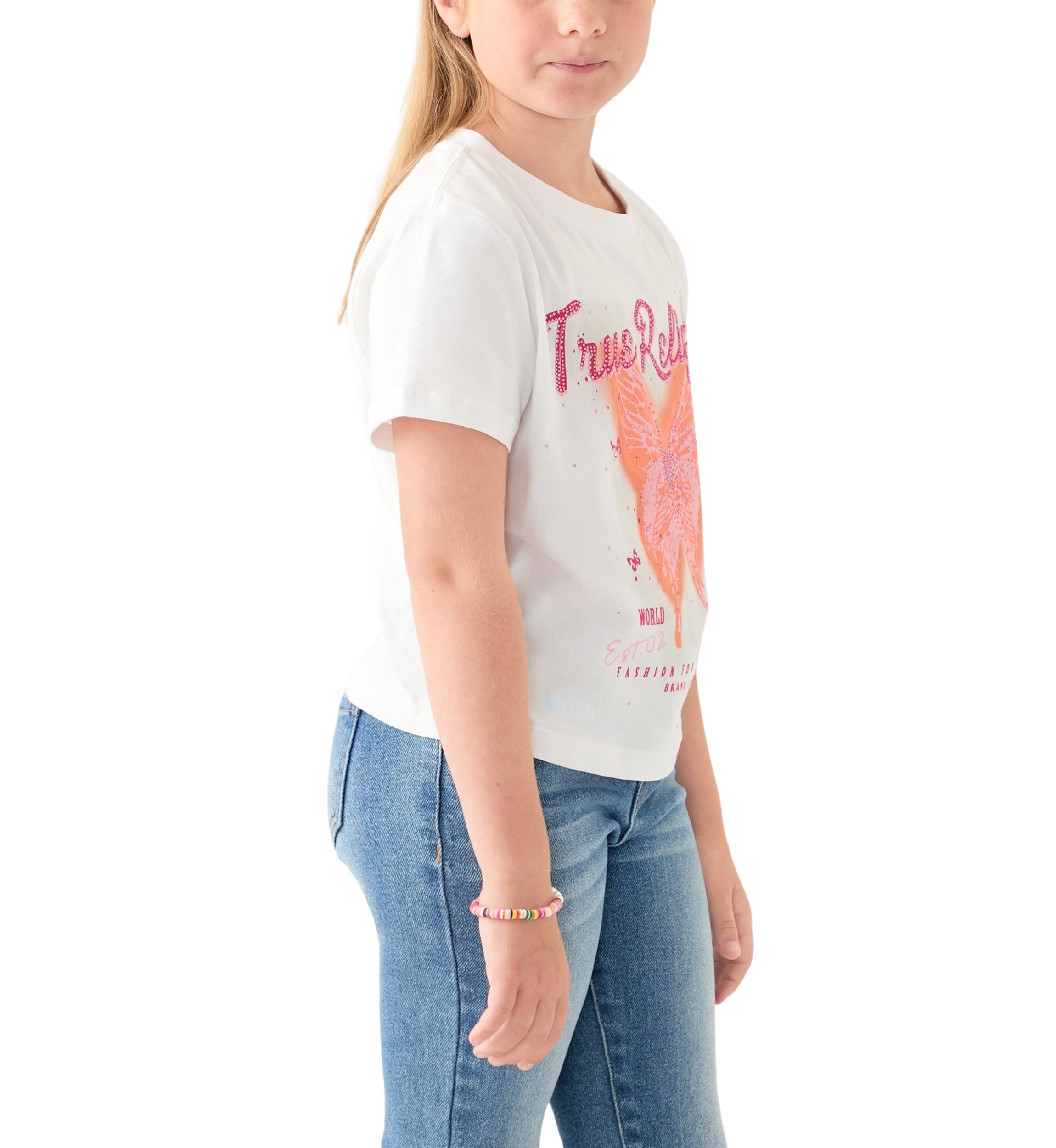 Womens Crystal Butterfly Logo Baby T-Shirt