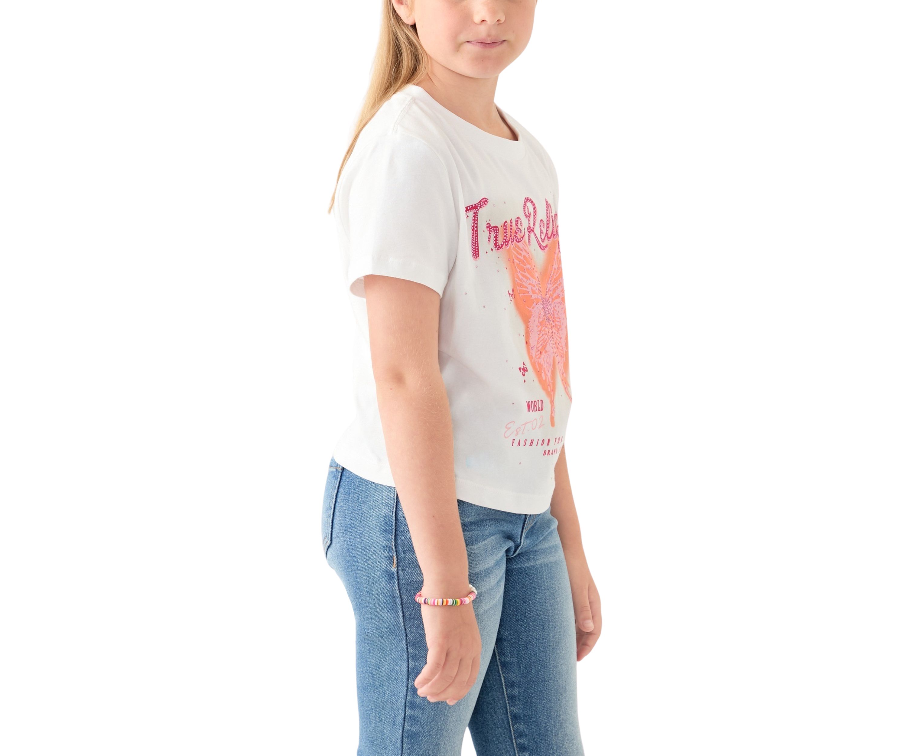 Womens Crystal Butterfly Logo Baby T-Shirt