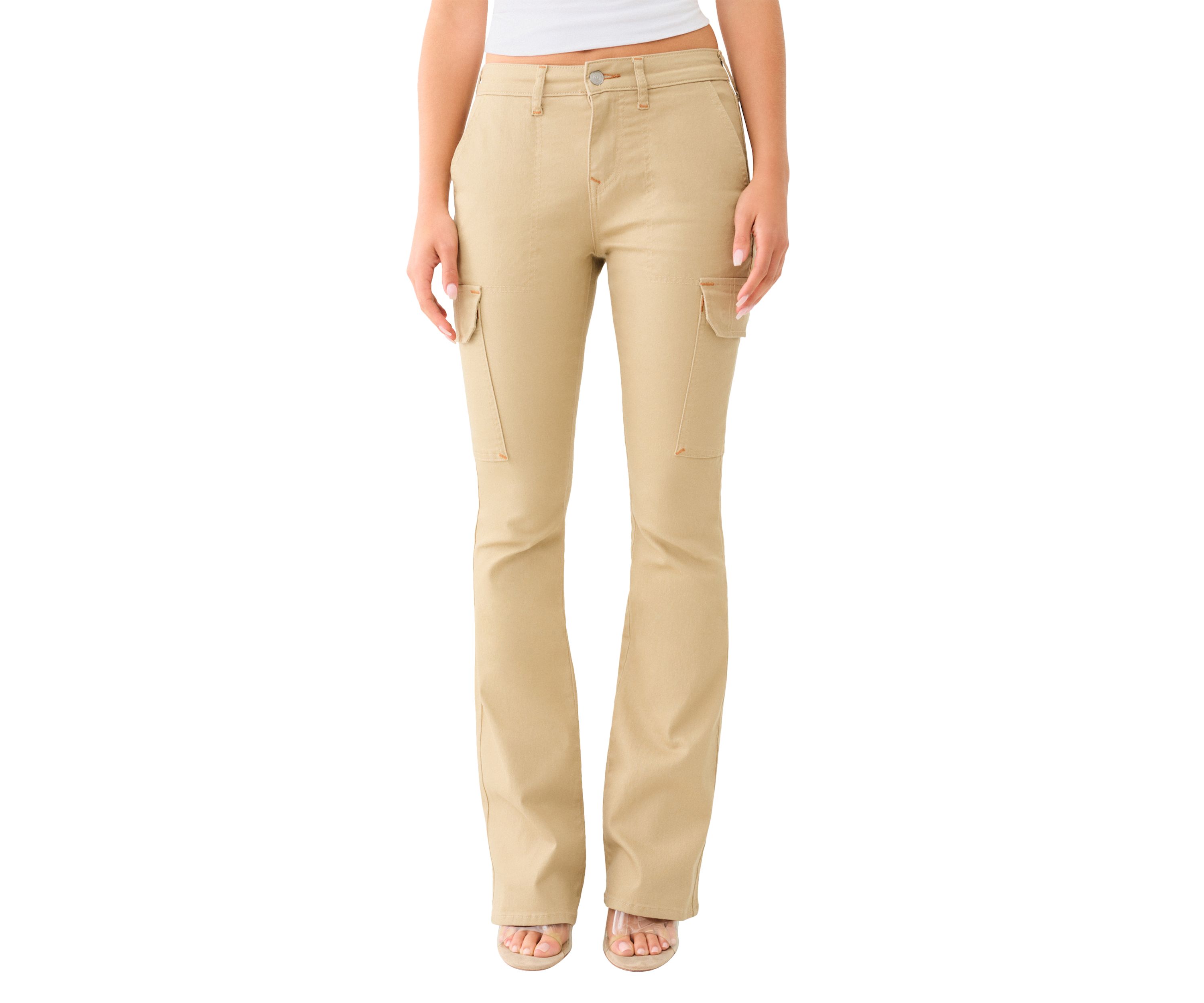 Cargo Pocket Boot Cut Pants