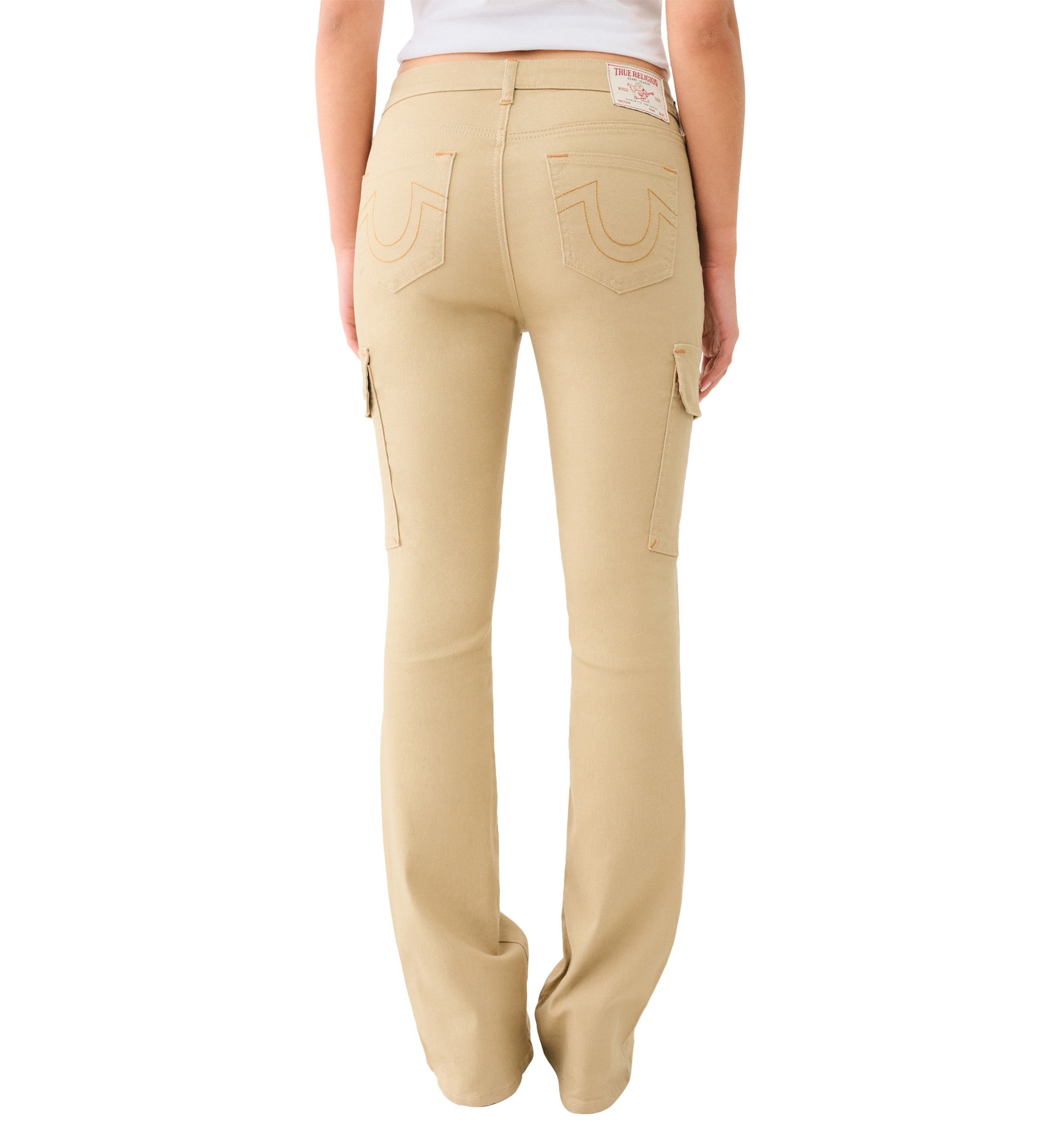 Cargo Pocket Boot Cut Pants