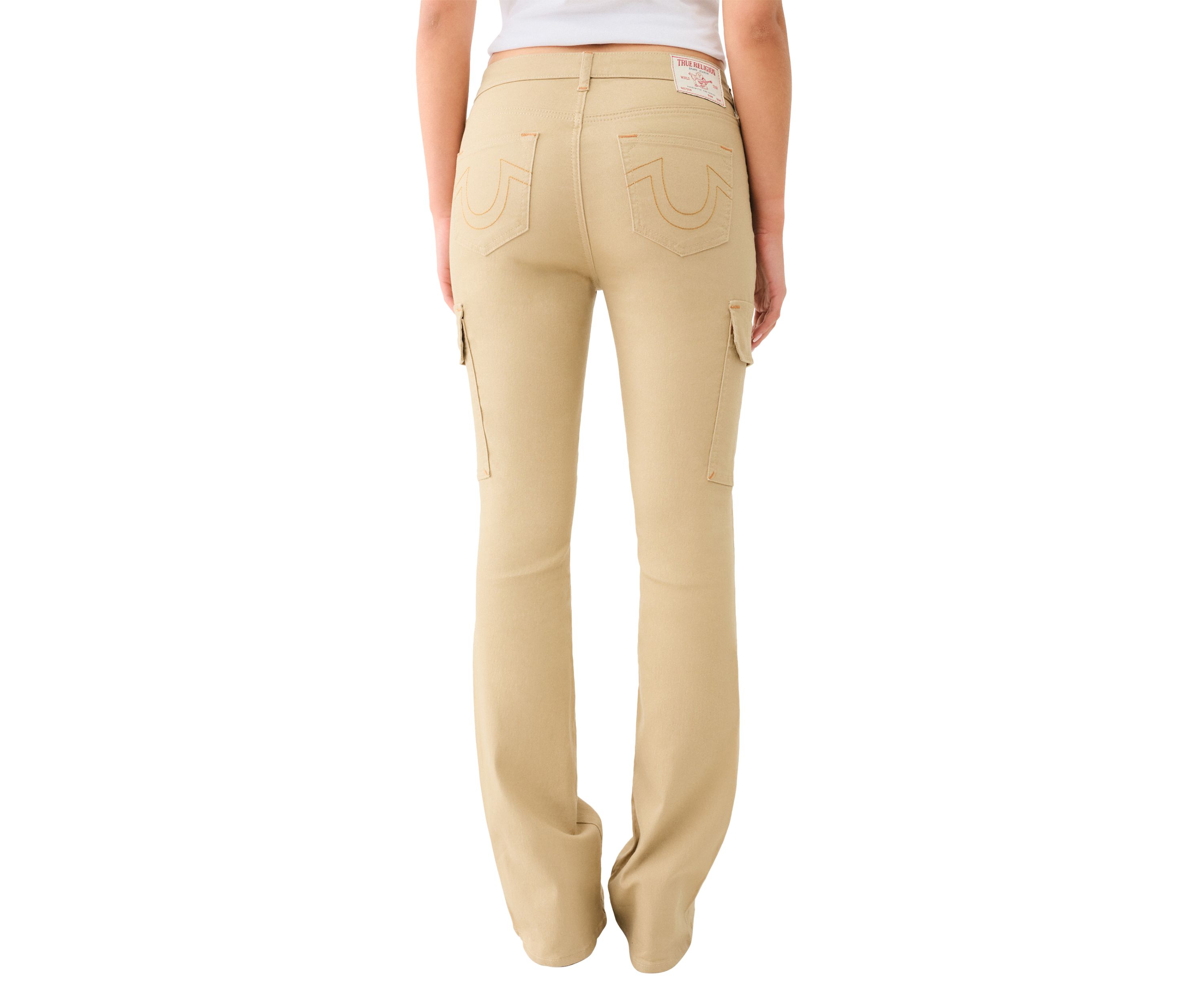 Cargo Pocket Boot Cut Pants
