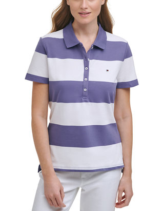 Tommy Hilfiger Womens Striped Polo Pique