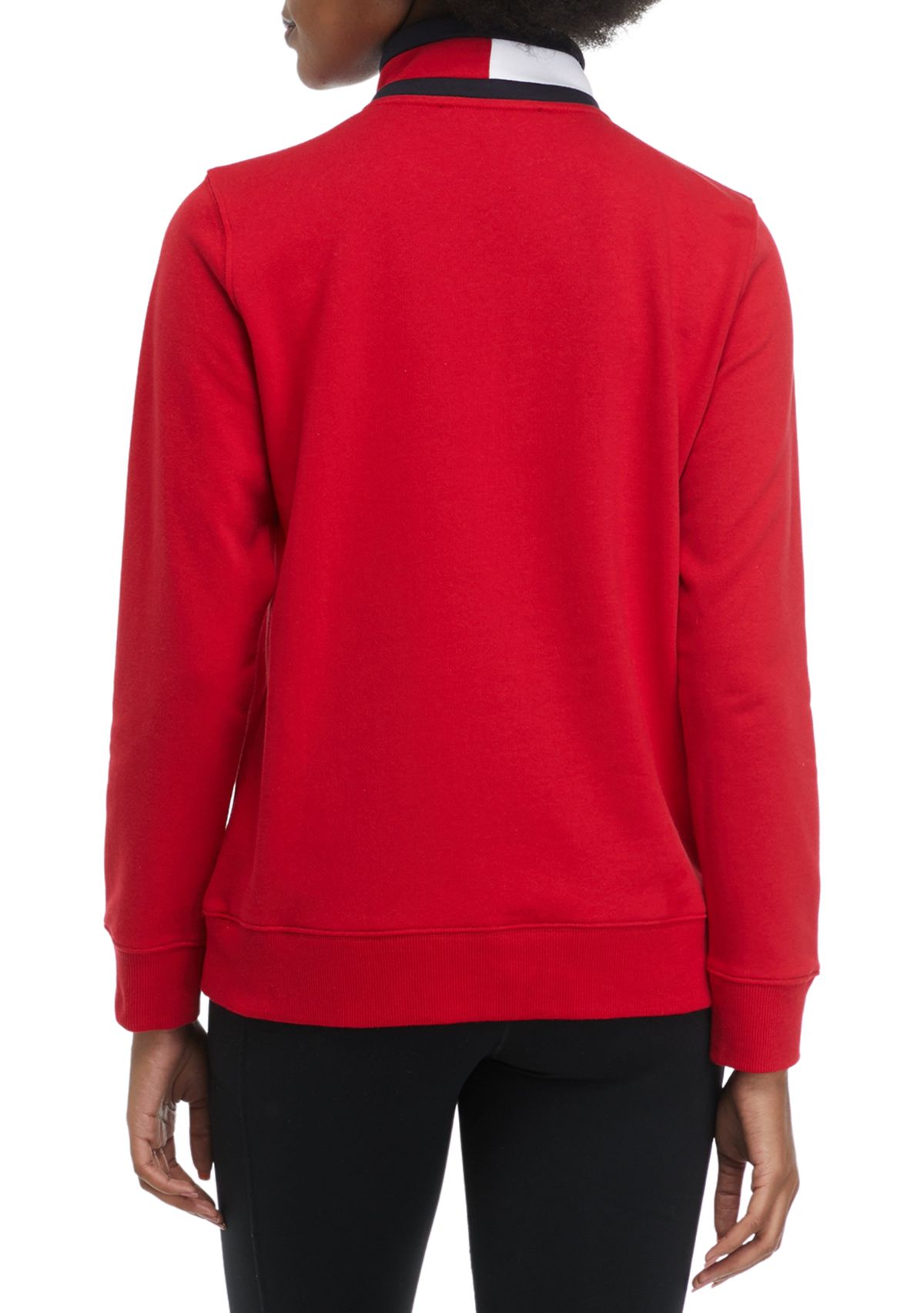 Womens Half Zip Logo Pullover