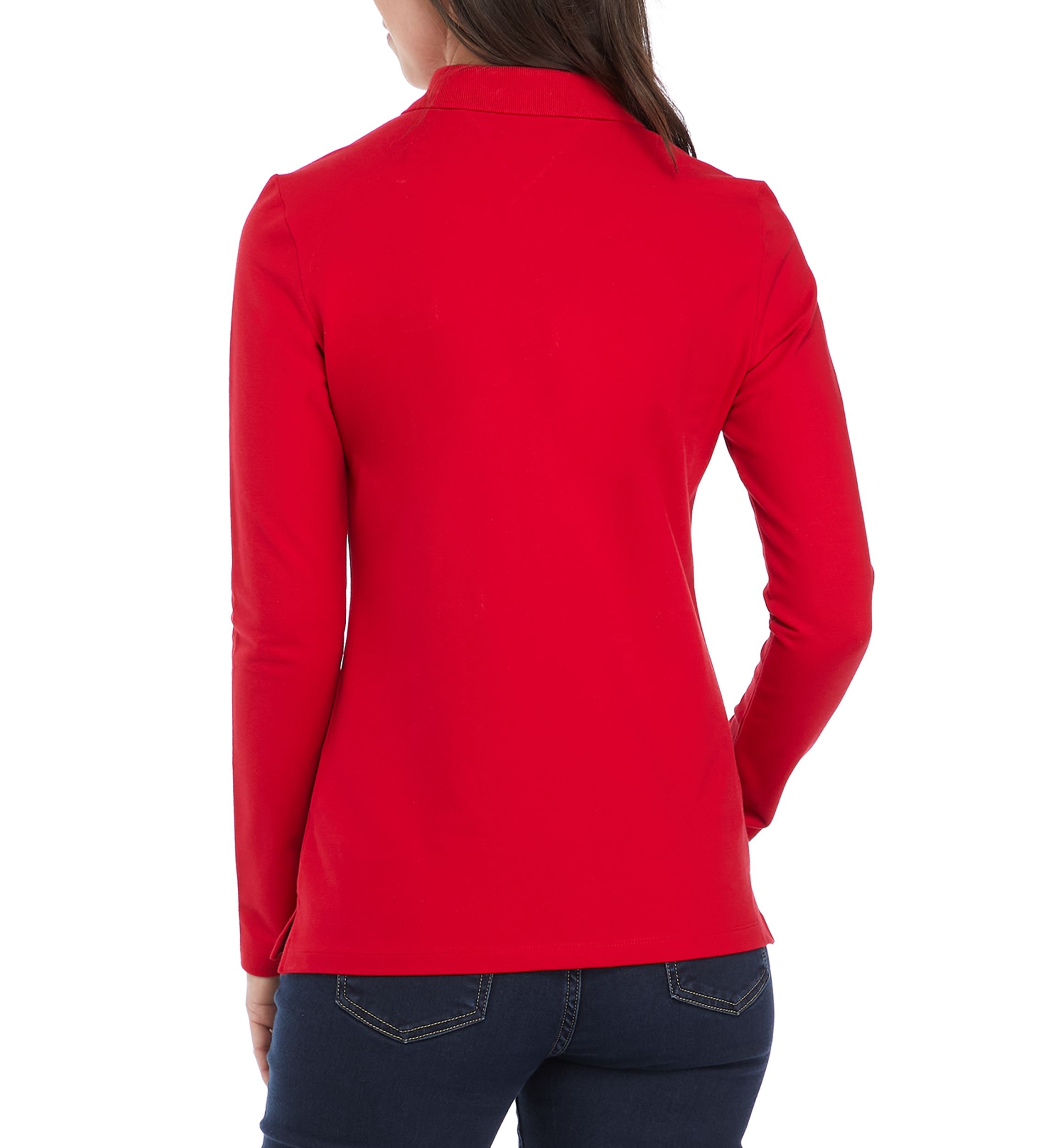 Womens Long Sleeve Polo Shirt