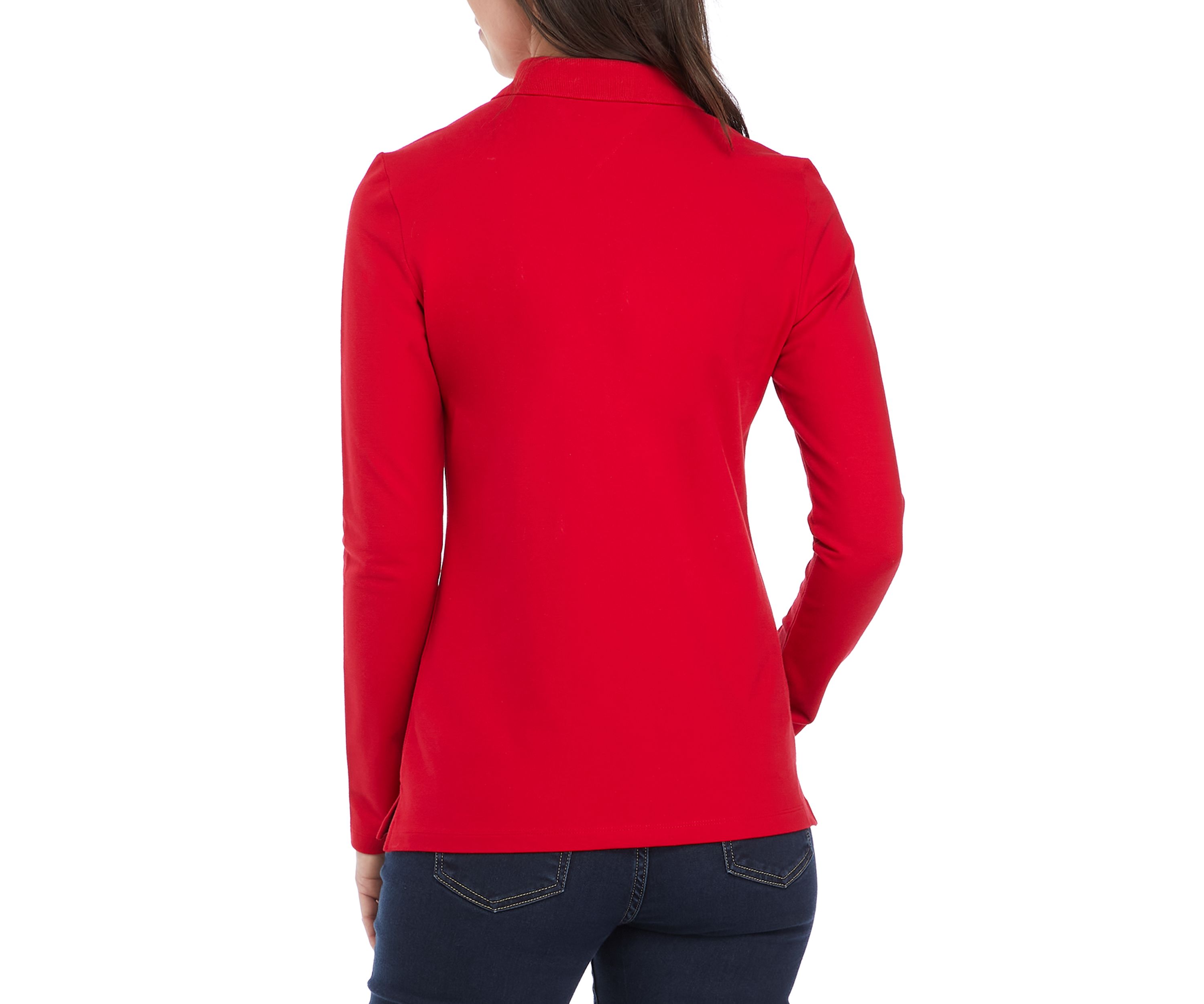 Womens Long Sleeve Polo Shirt