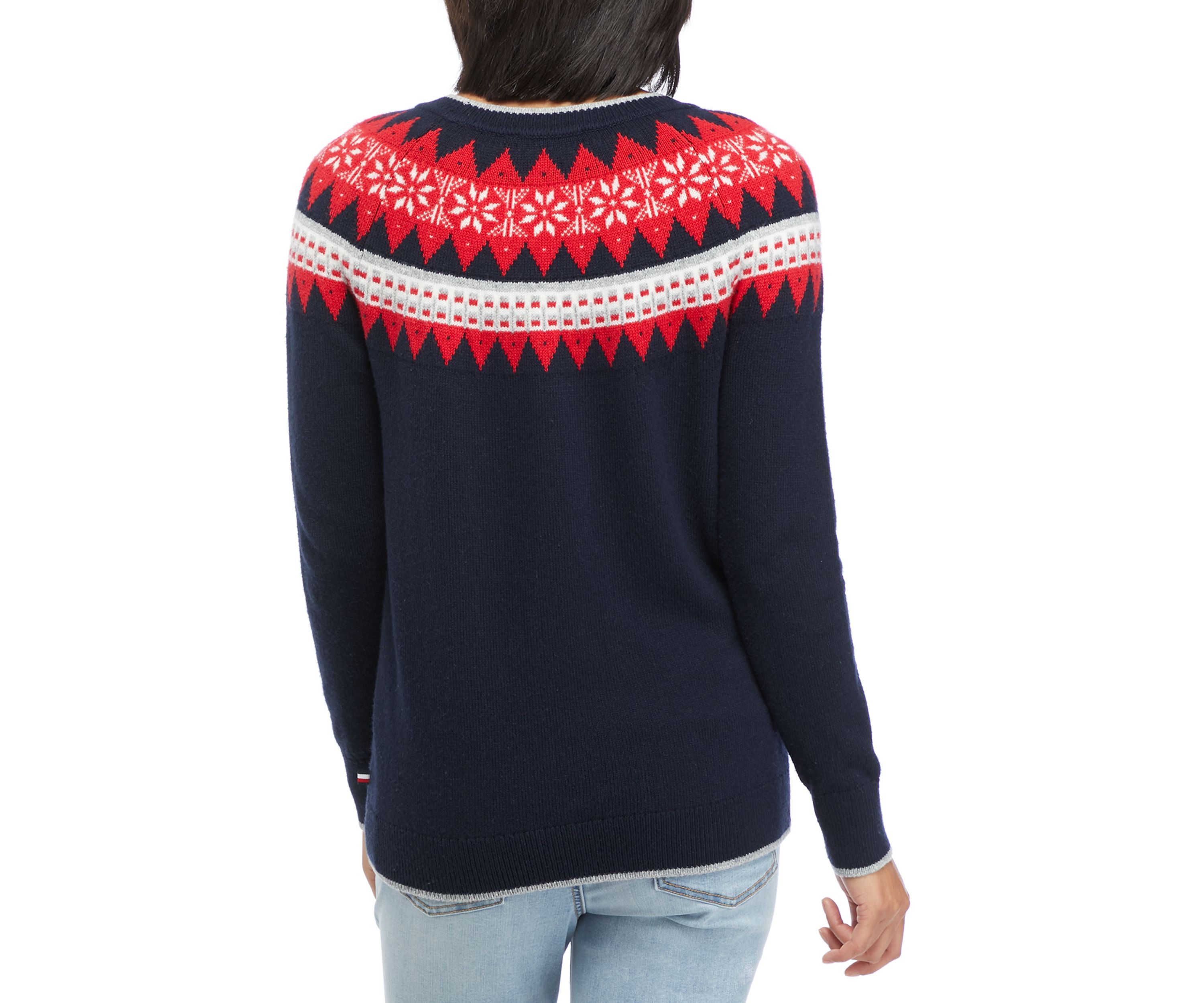 Womens Fair Isle Polar Bear Sweater 
