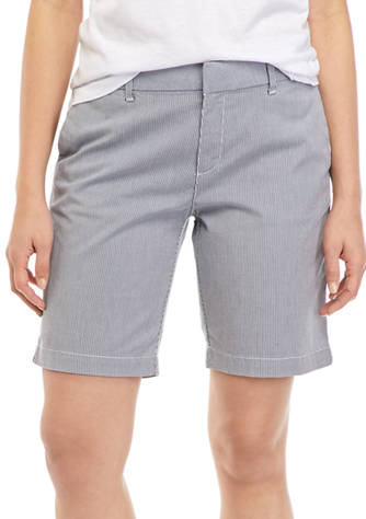 Tommy Hilfiger Women's 9 Inch Hollywood Chino Stripe Shorts | belk