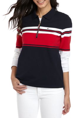fleksibel tvetydigheden fuldstændig Tommy Hilfiger Women's Long Sleeve Stripe Polo Shirt | belk