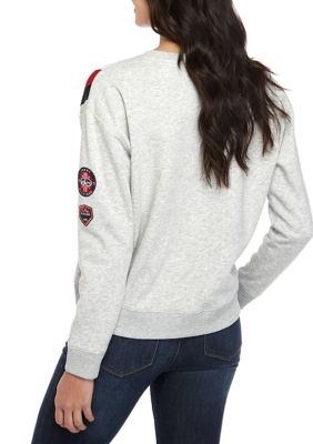 Tommy hilfiger discount global stripe sweatshirt