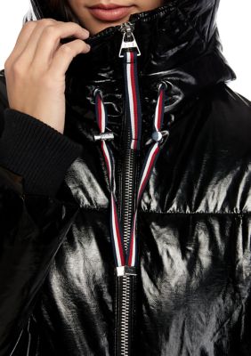 Tommy hilfiger shiny puffer clearance jacket