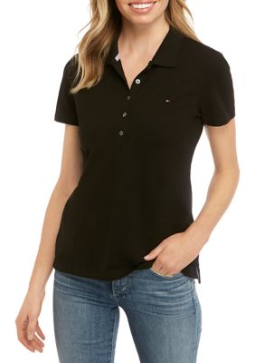 Tommy Hilfiger Heritage Short Sleeve Slim Fit Polo Shirt, Women's, Masters  Black - Worldshop